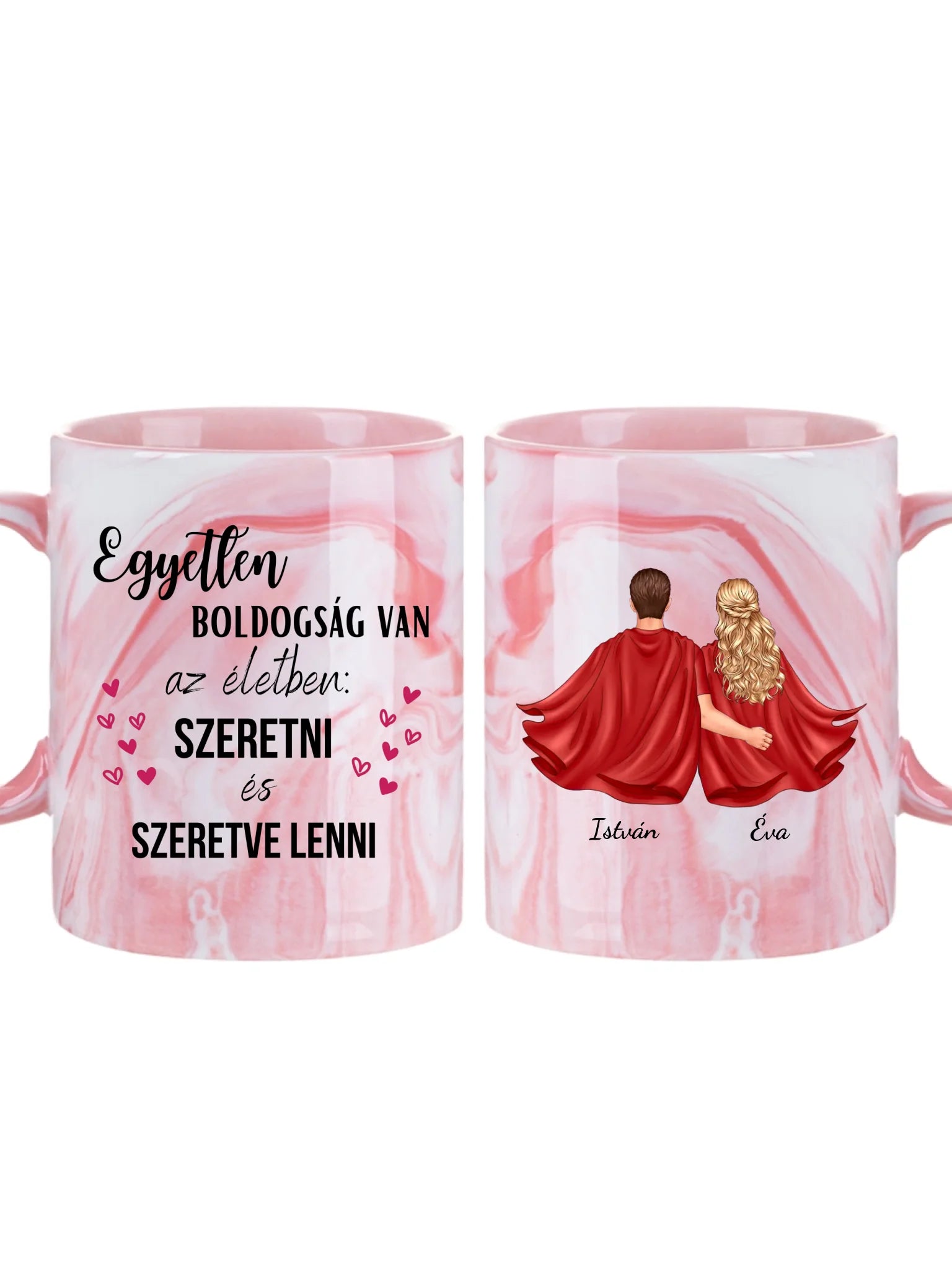 A szuperhős pár - Egyedi személyre szabható bögre