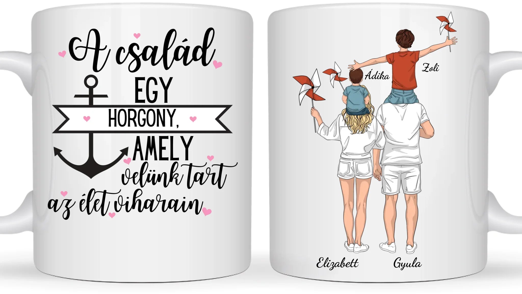 Nyári családi kirándulás akár 2 Gyermekkel - Egyedi személyre szabható bögre
