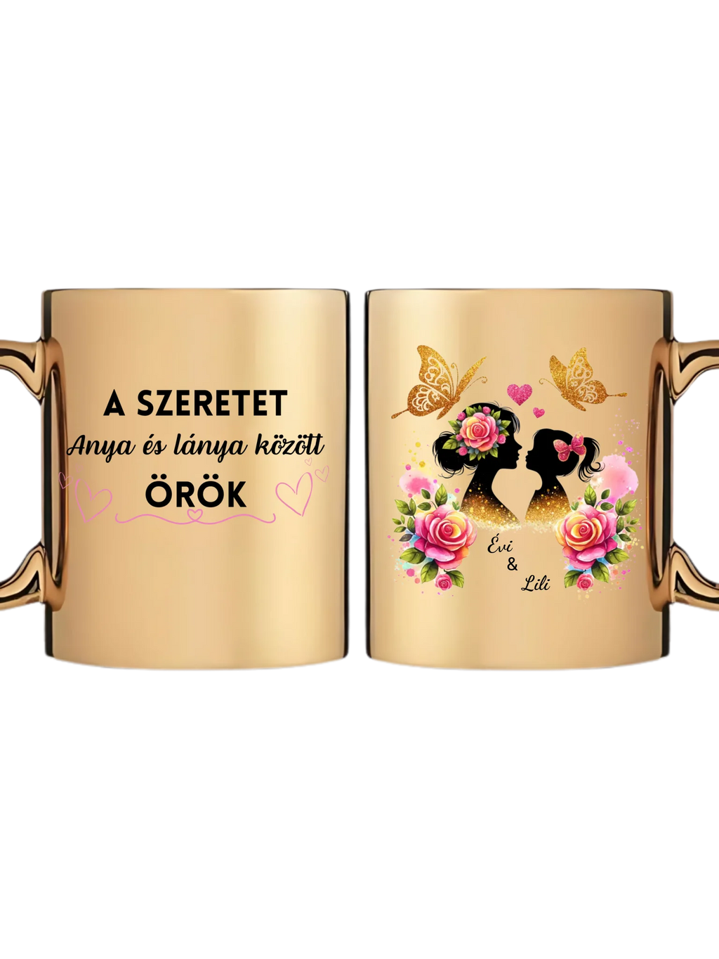 Arany metál bögre