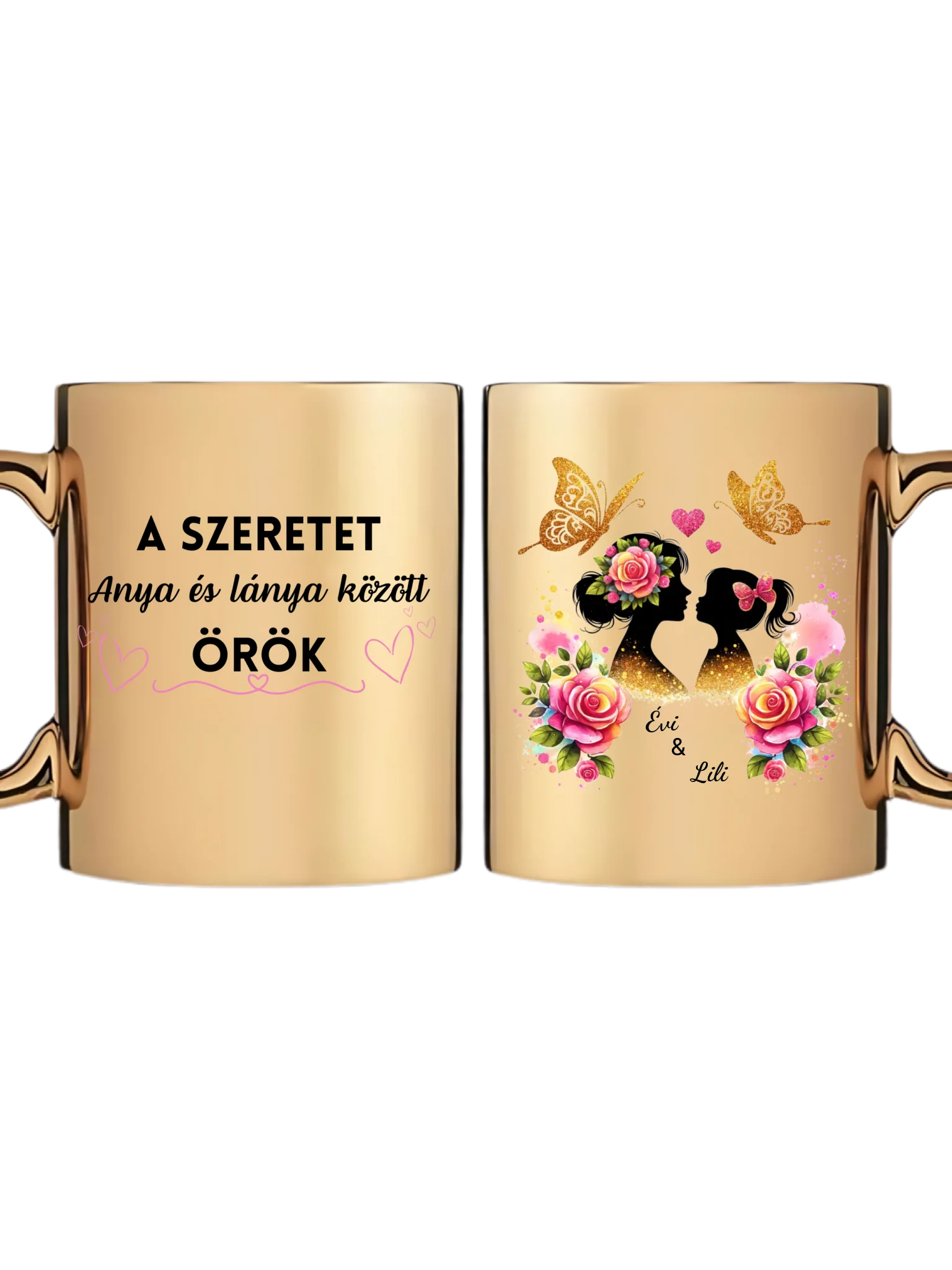 Arany metál bögre