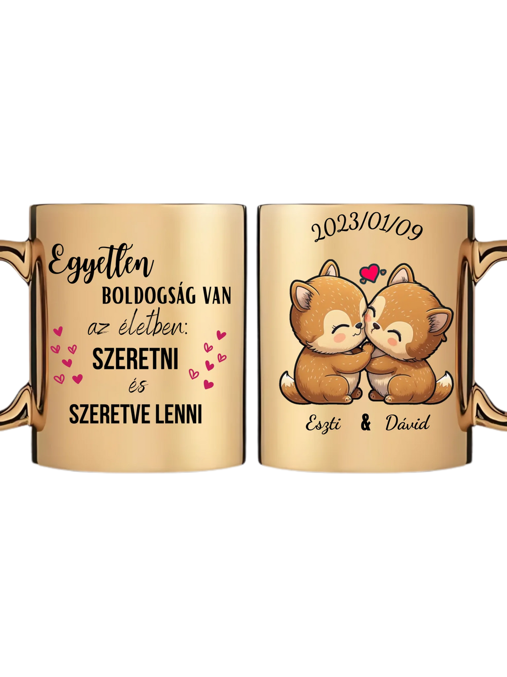 Arany metál bögre