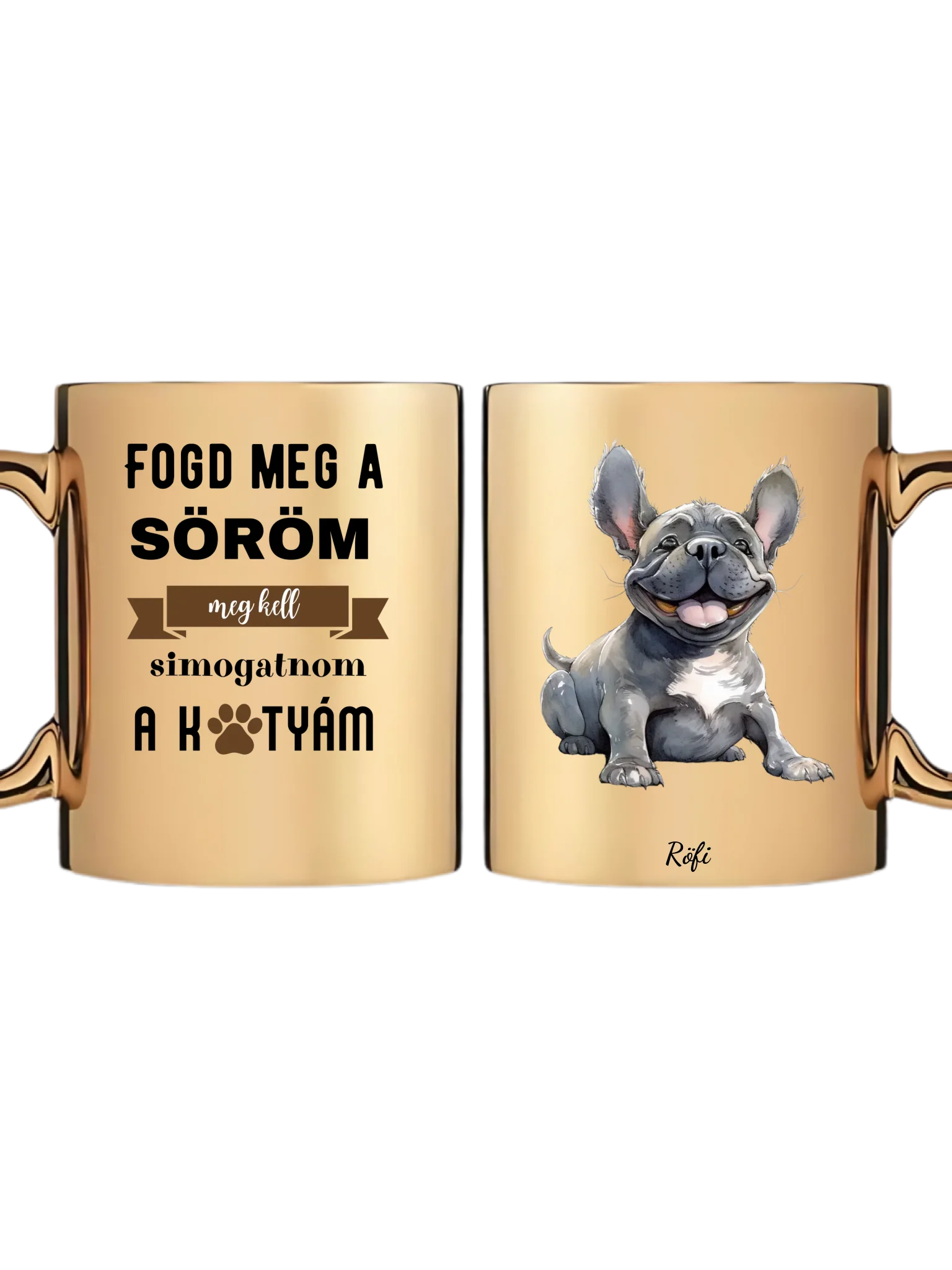 Arany metál bögre