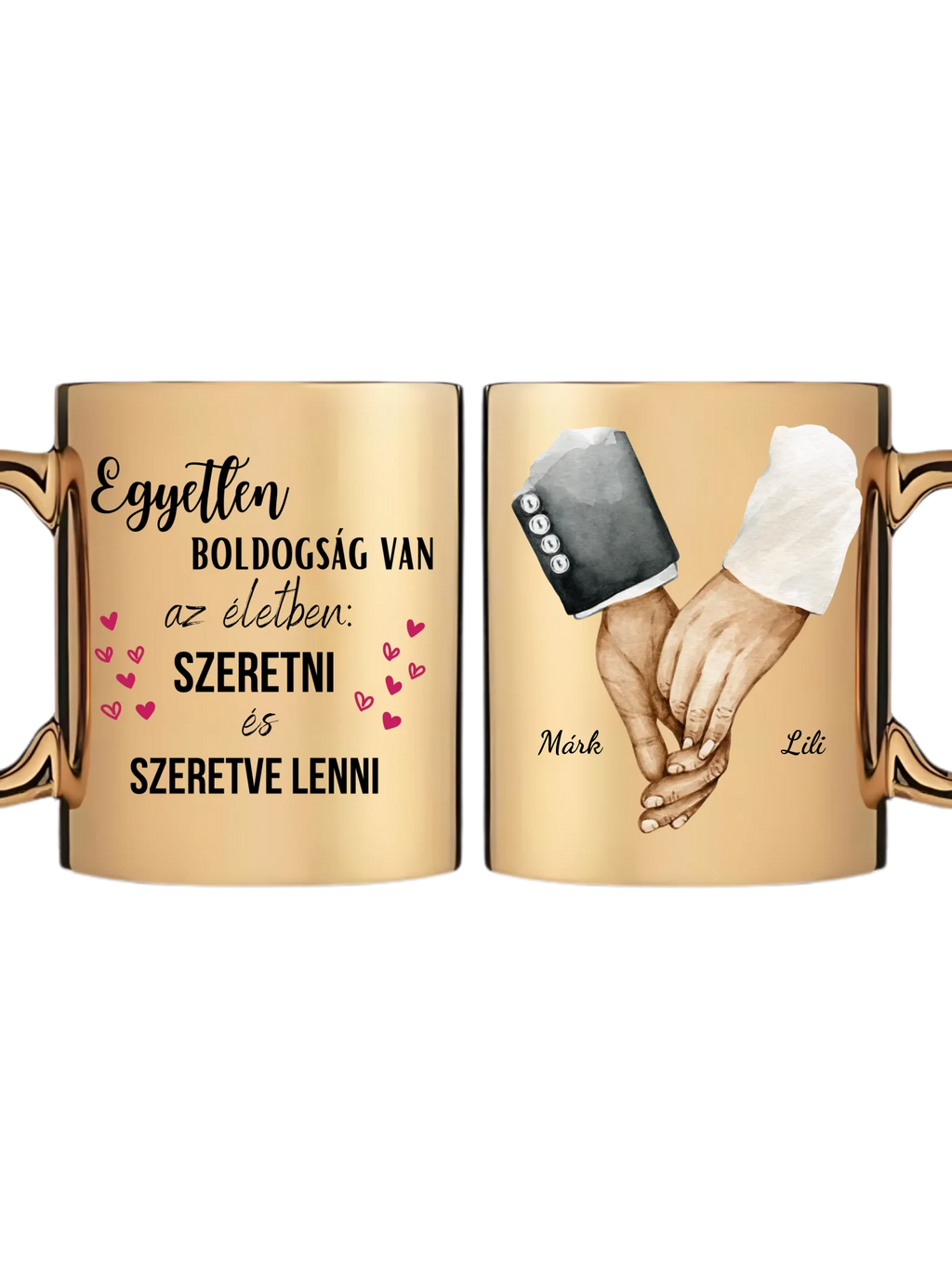 Arany metál bögre