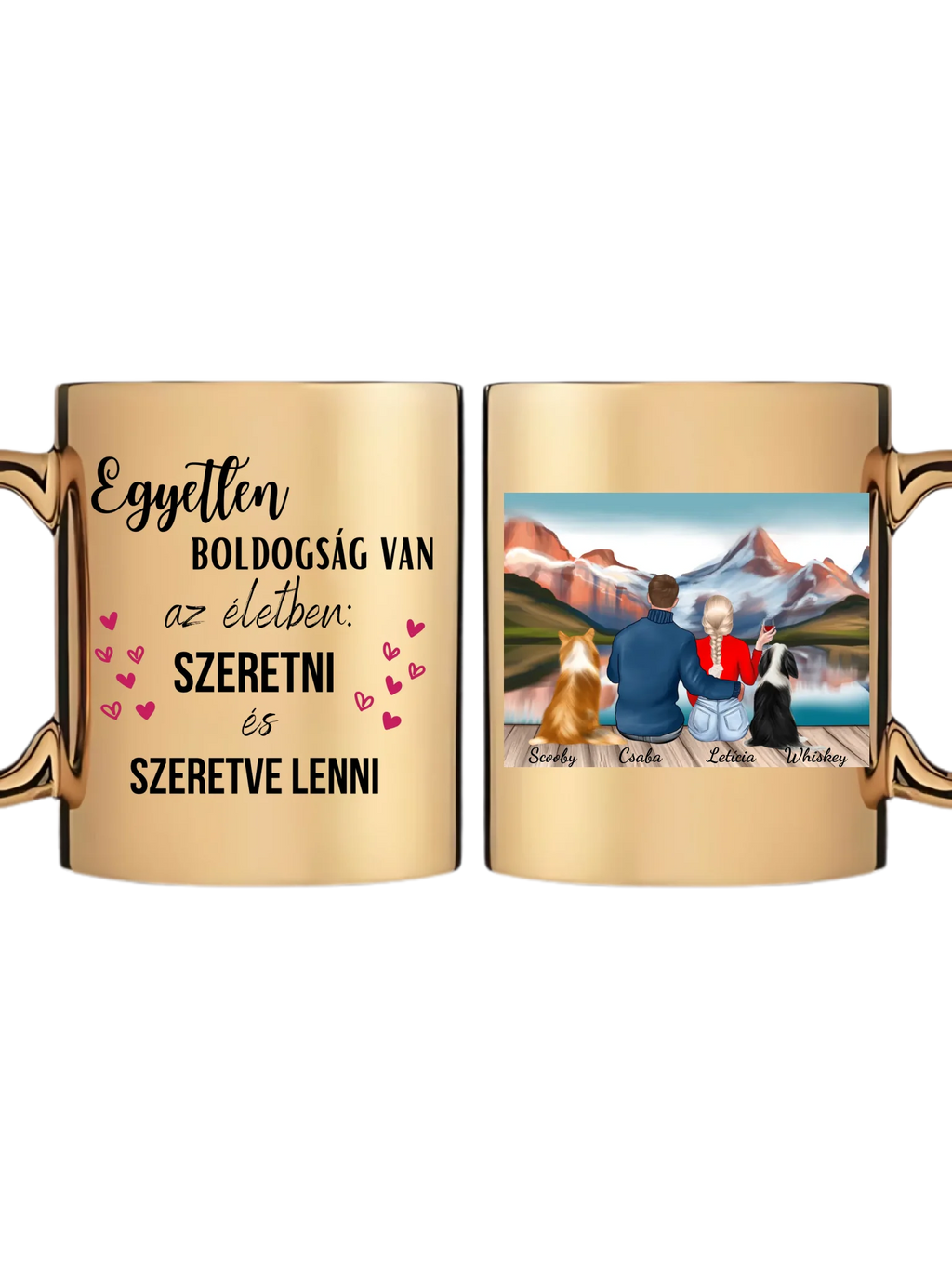 Arany metál bögre