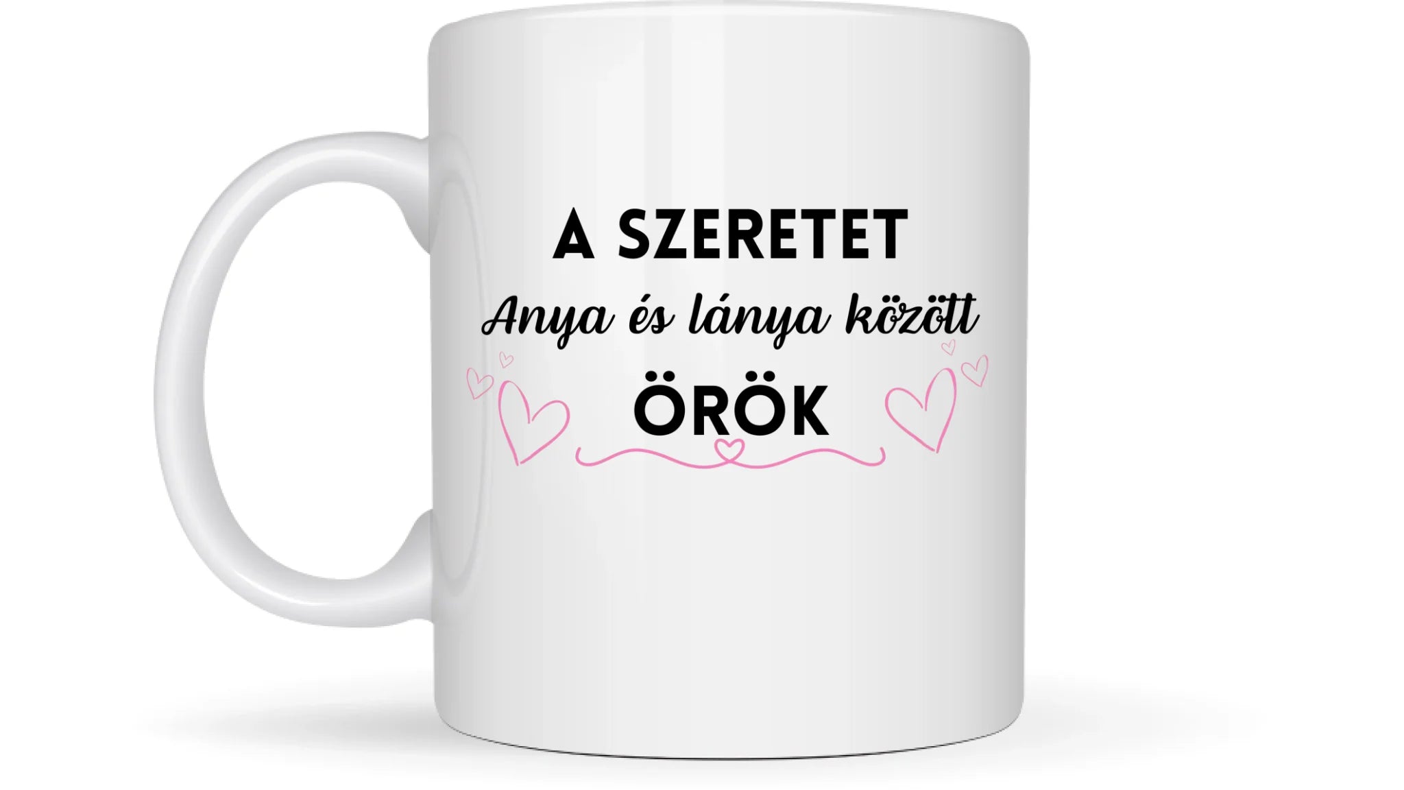 Édesanya babával a kezében téli verzió - Egyedi személyre szabható bögre