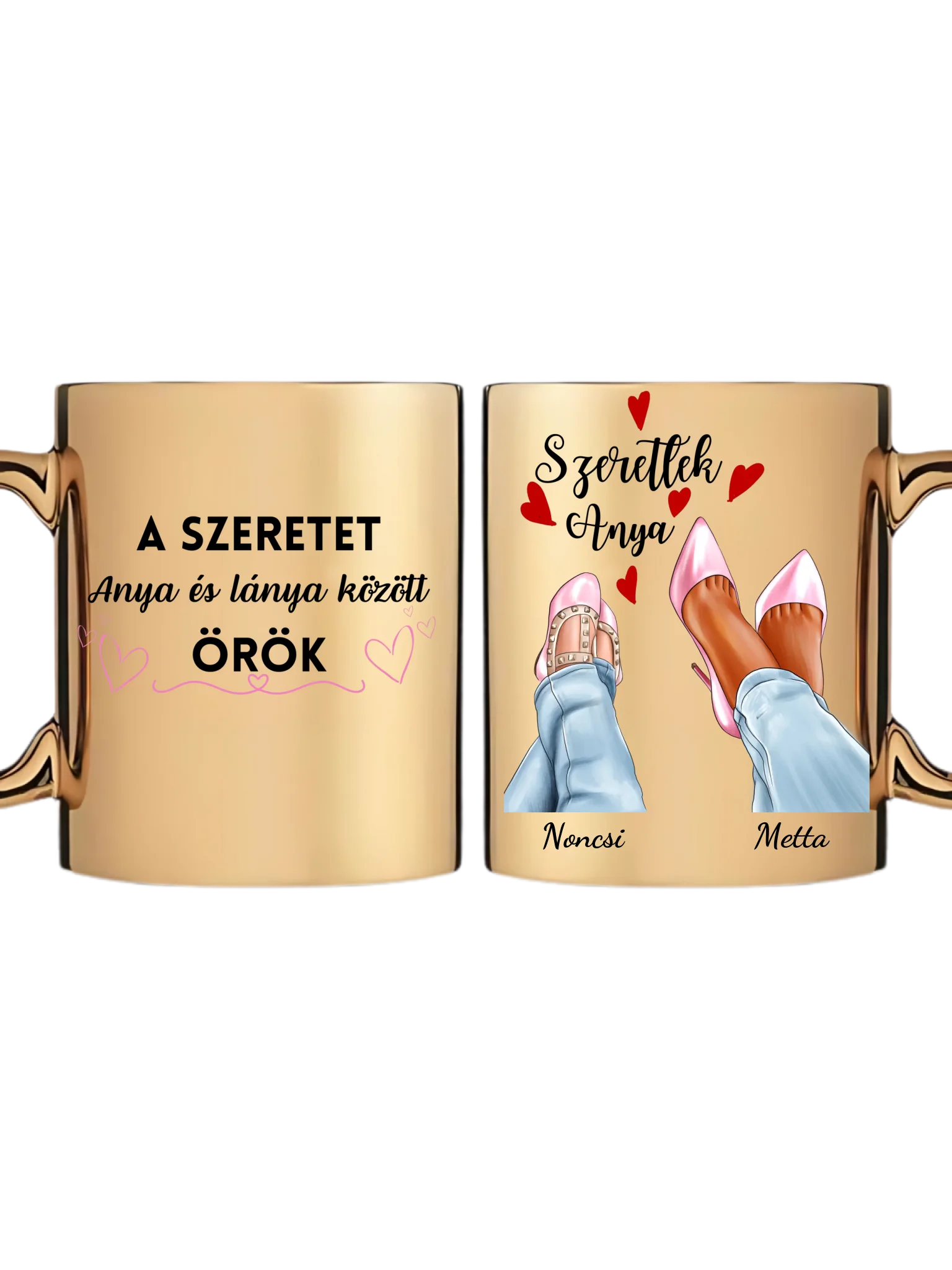 Arany metál bögre