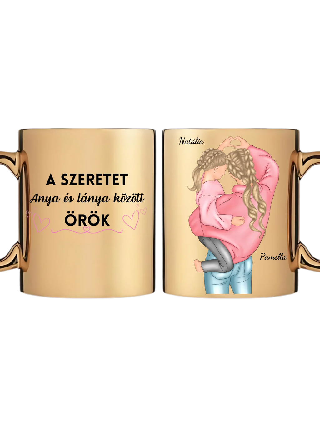 Arany metál bögre