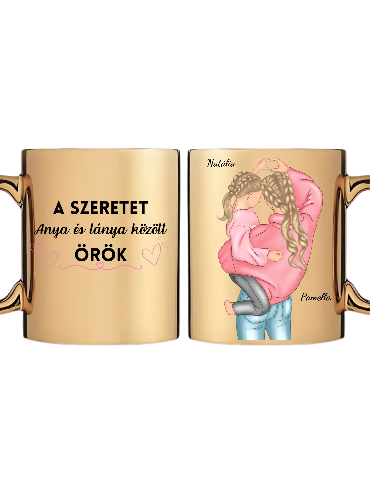 Arany metál bögre