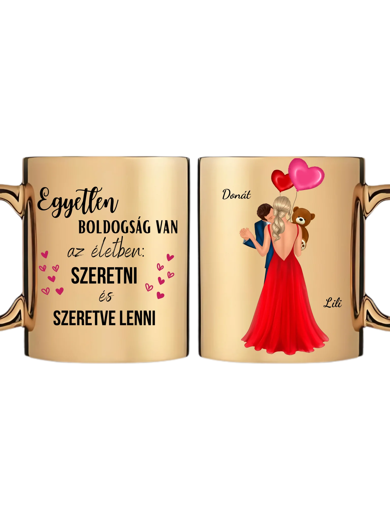 Arany metál bögre