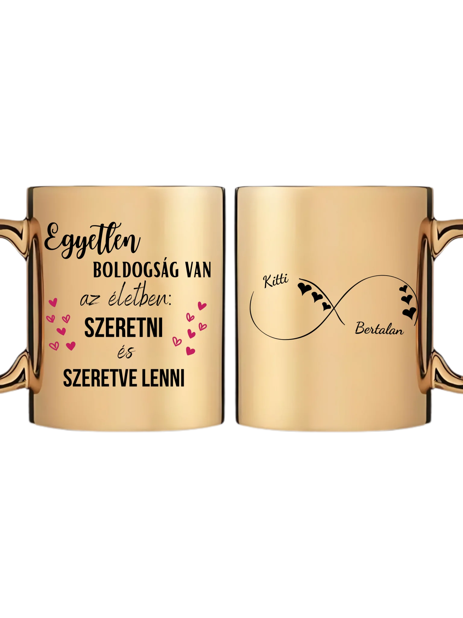 Arany metál bögre