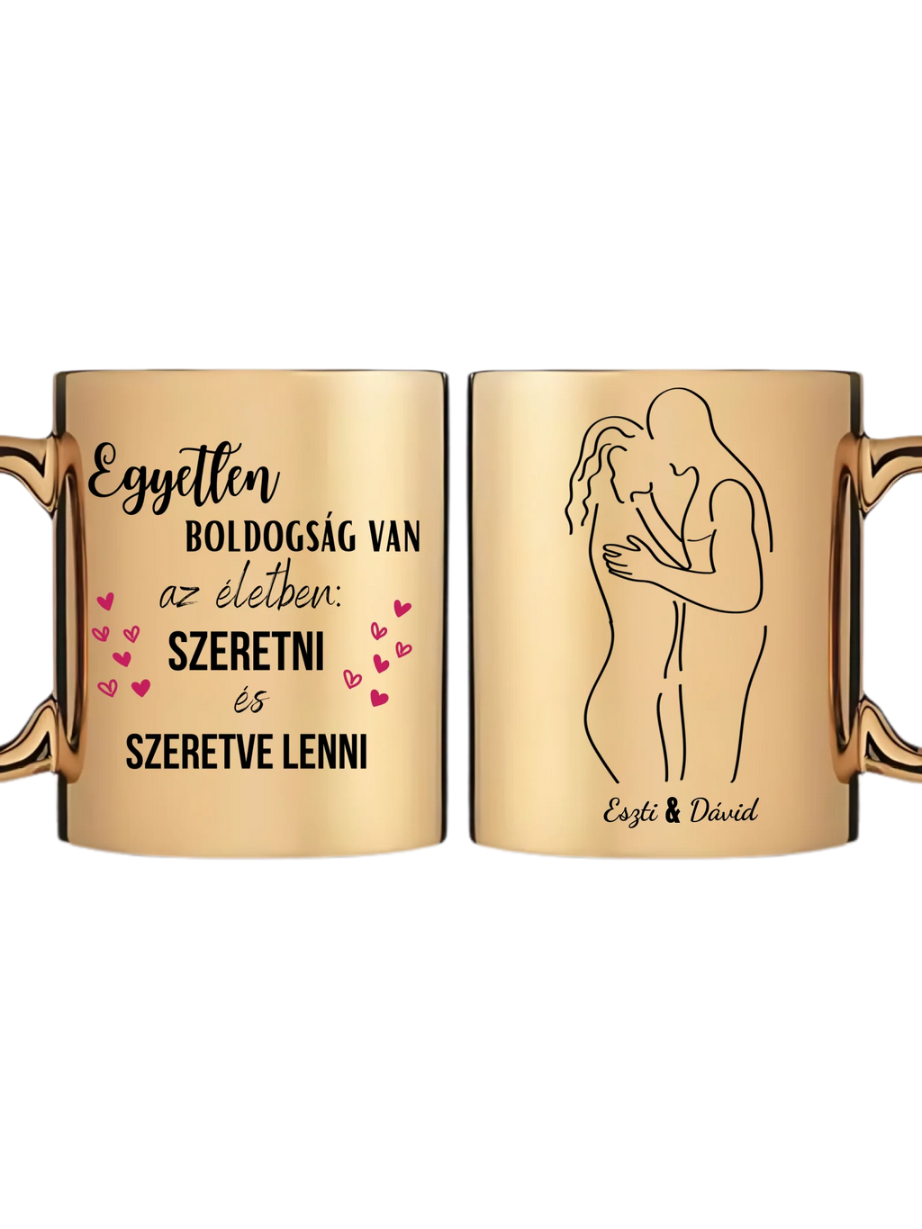 Arany metál bögre
