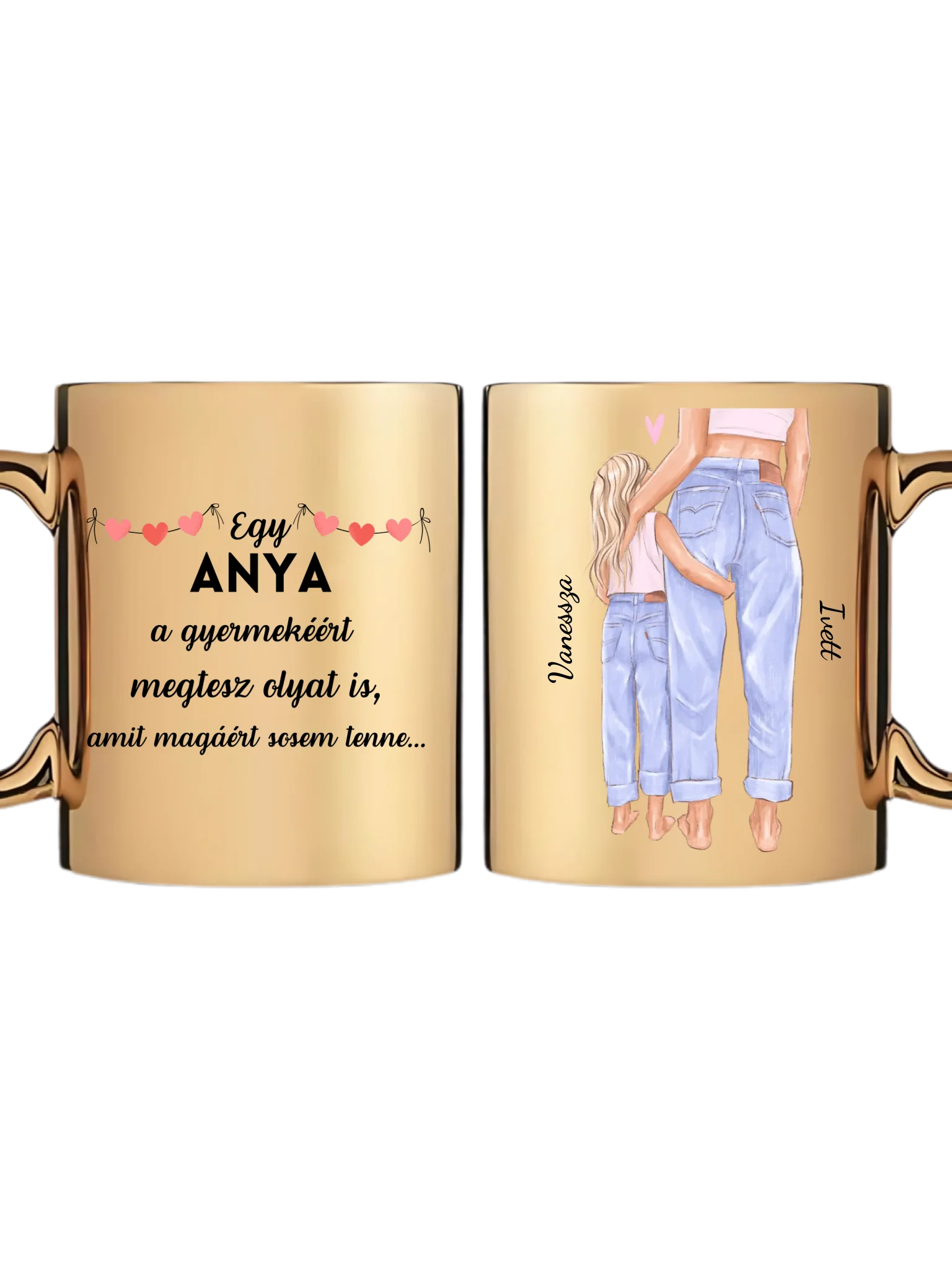Arany metál bögre