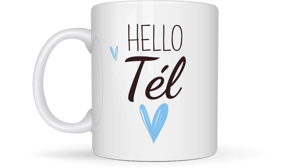 Hello tél... Divatos lány - Egyedi személyre szabható bögre