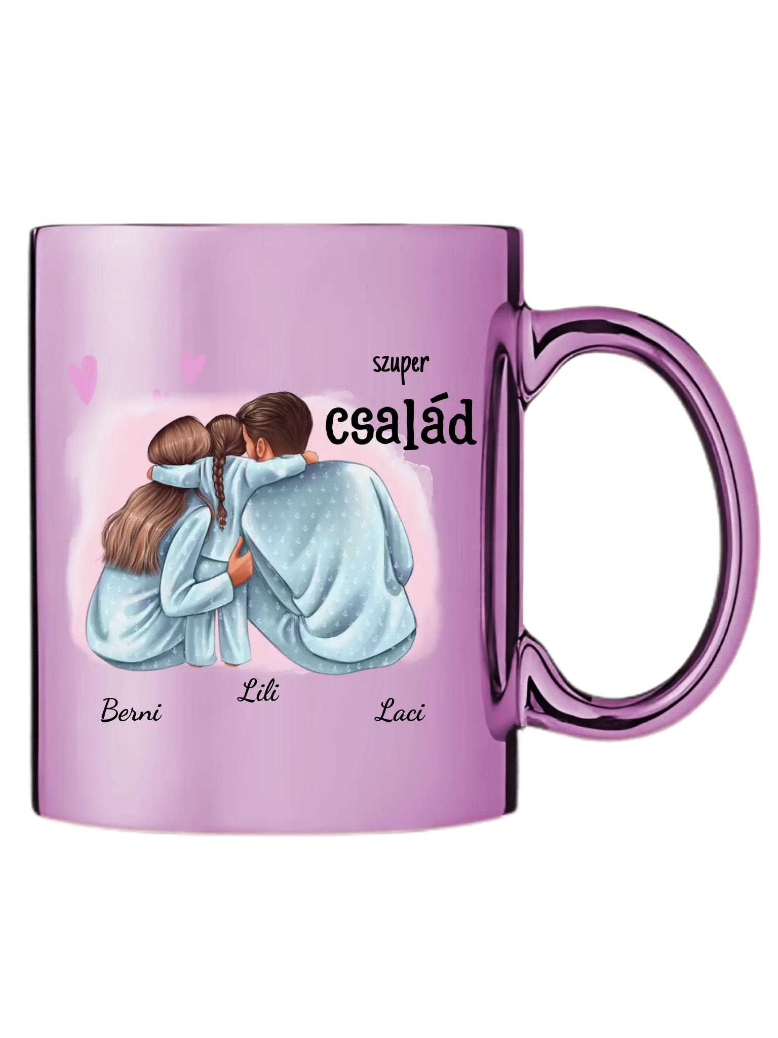 Szuper család - Egyedi személyre szabható bögre