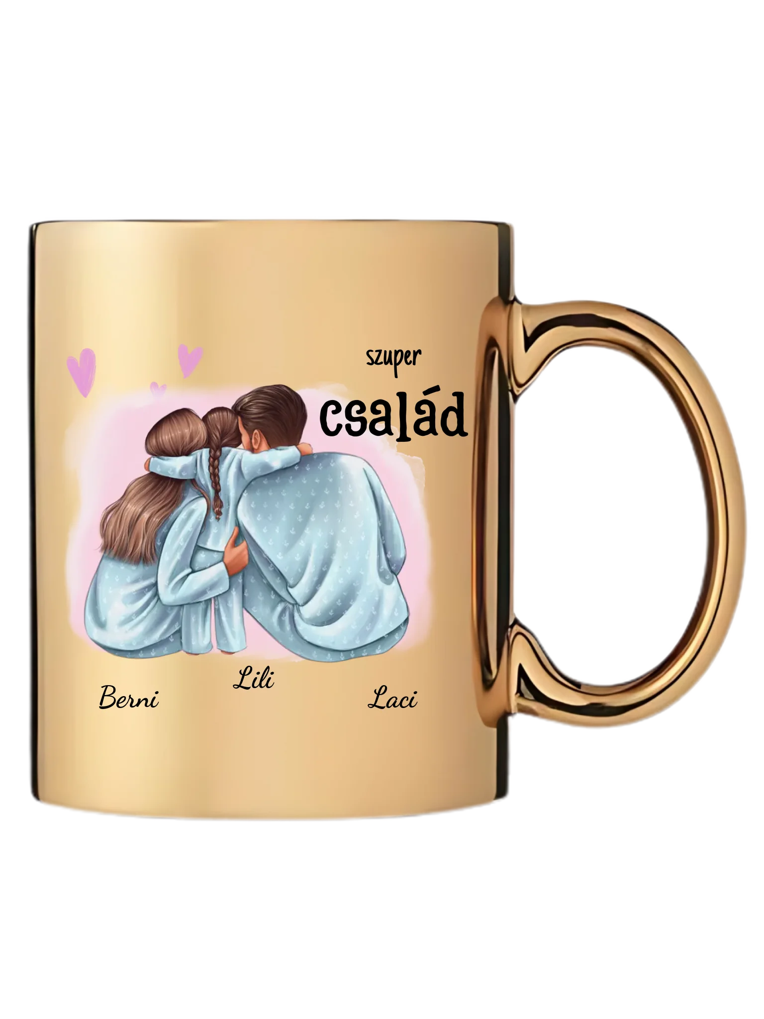Szuper család - Egyedi személyre szabható bögre