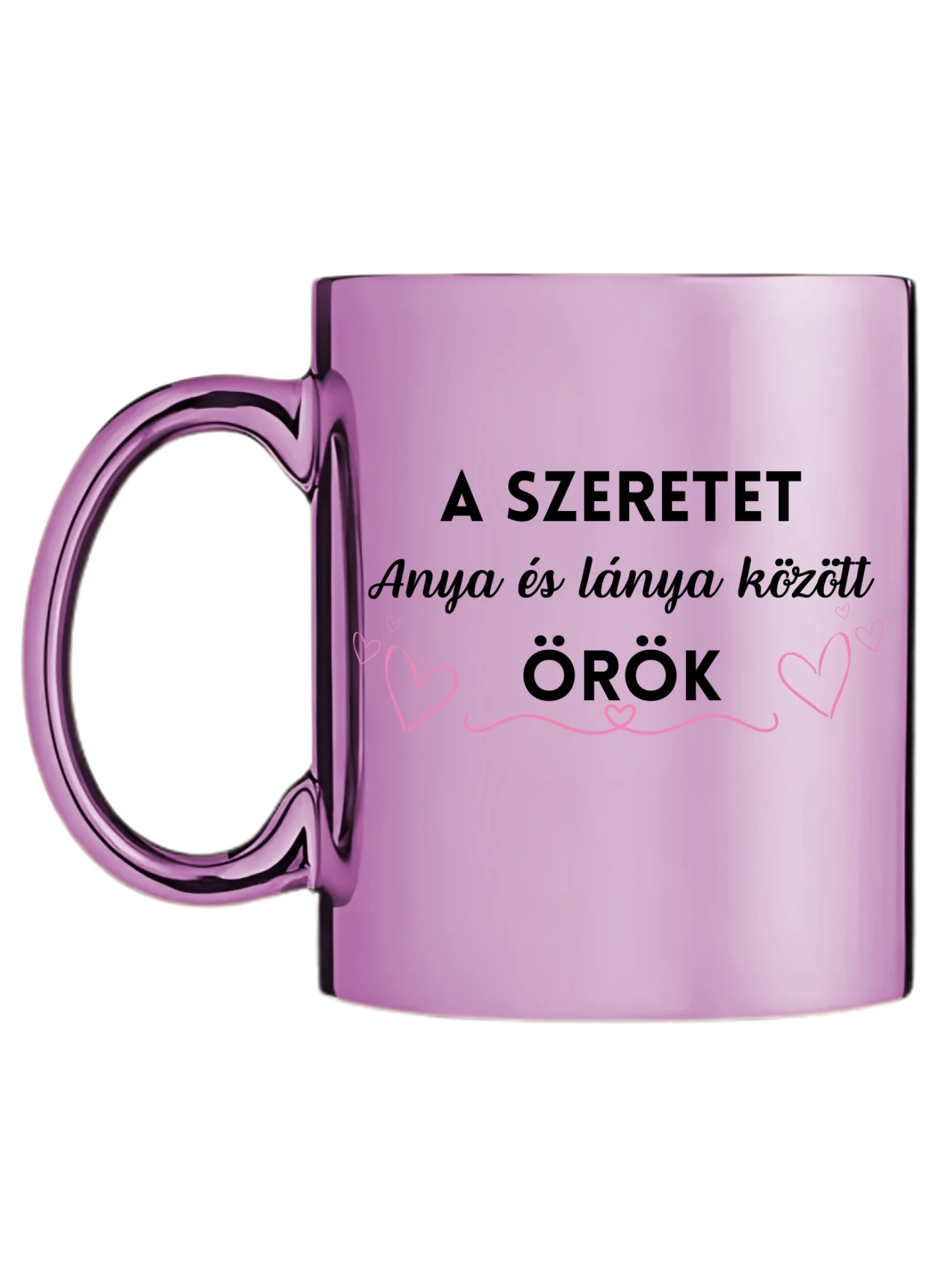 Édesanya és lánya karácsony - Egyedi személyre szabható bögre