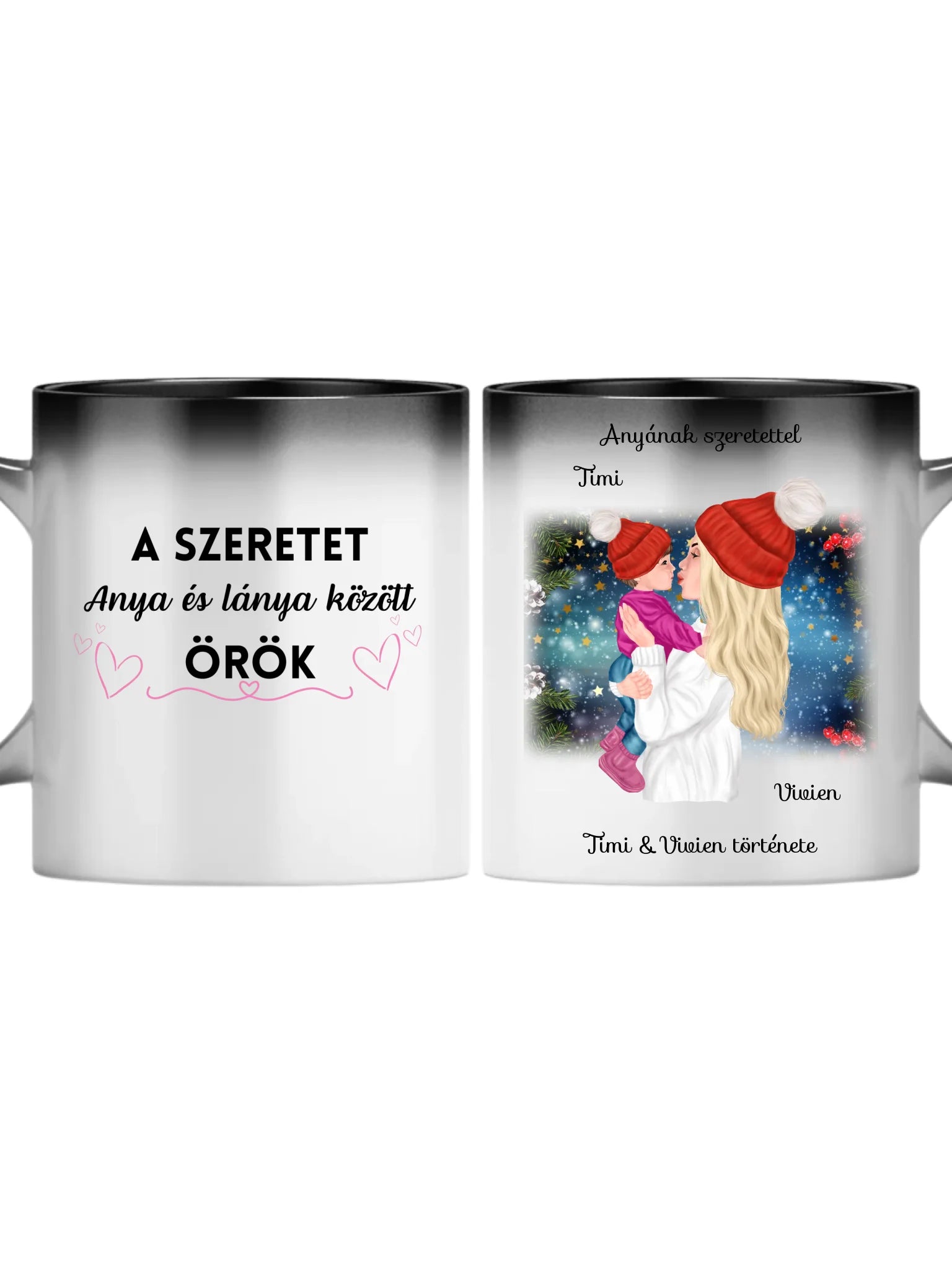 Anya - Baba karácsonyi verzió - Egyedi személyre szabható 
bögre