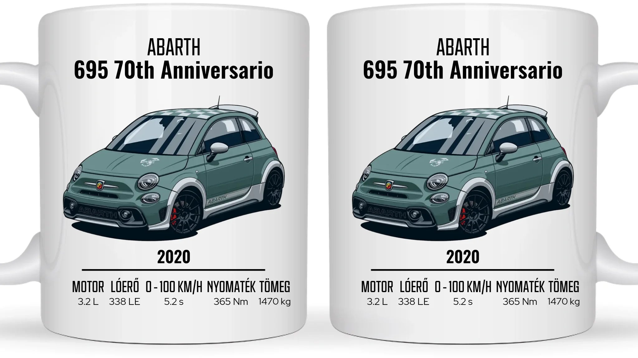 Abarth 695 70th Anniversario 14. - Egyedi személyre szabható bögre
