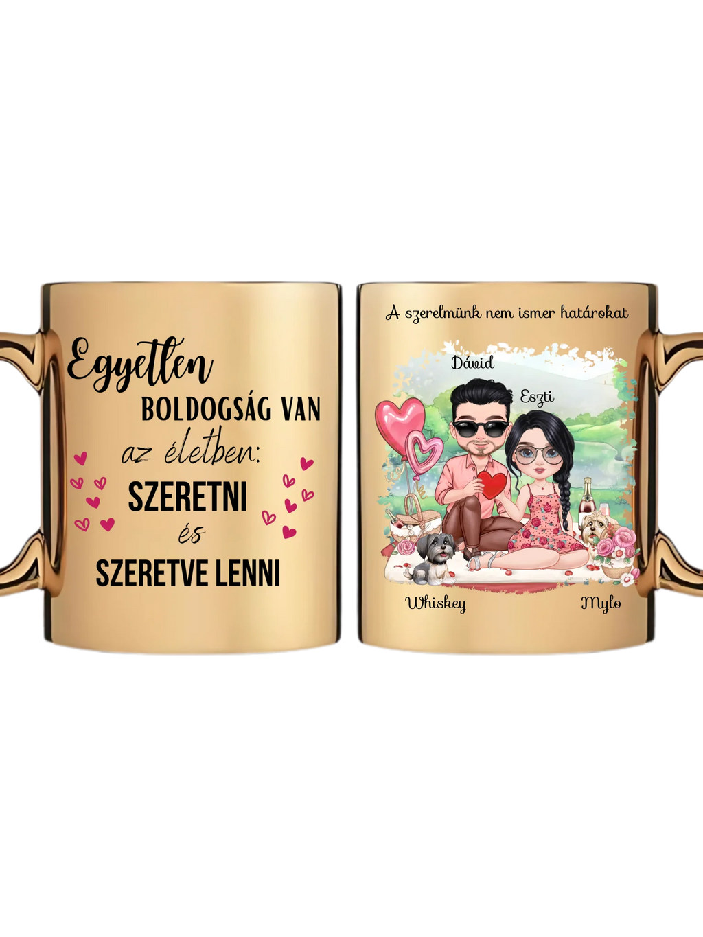 Arany metál bögre