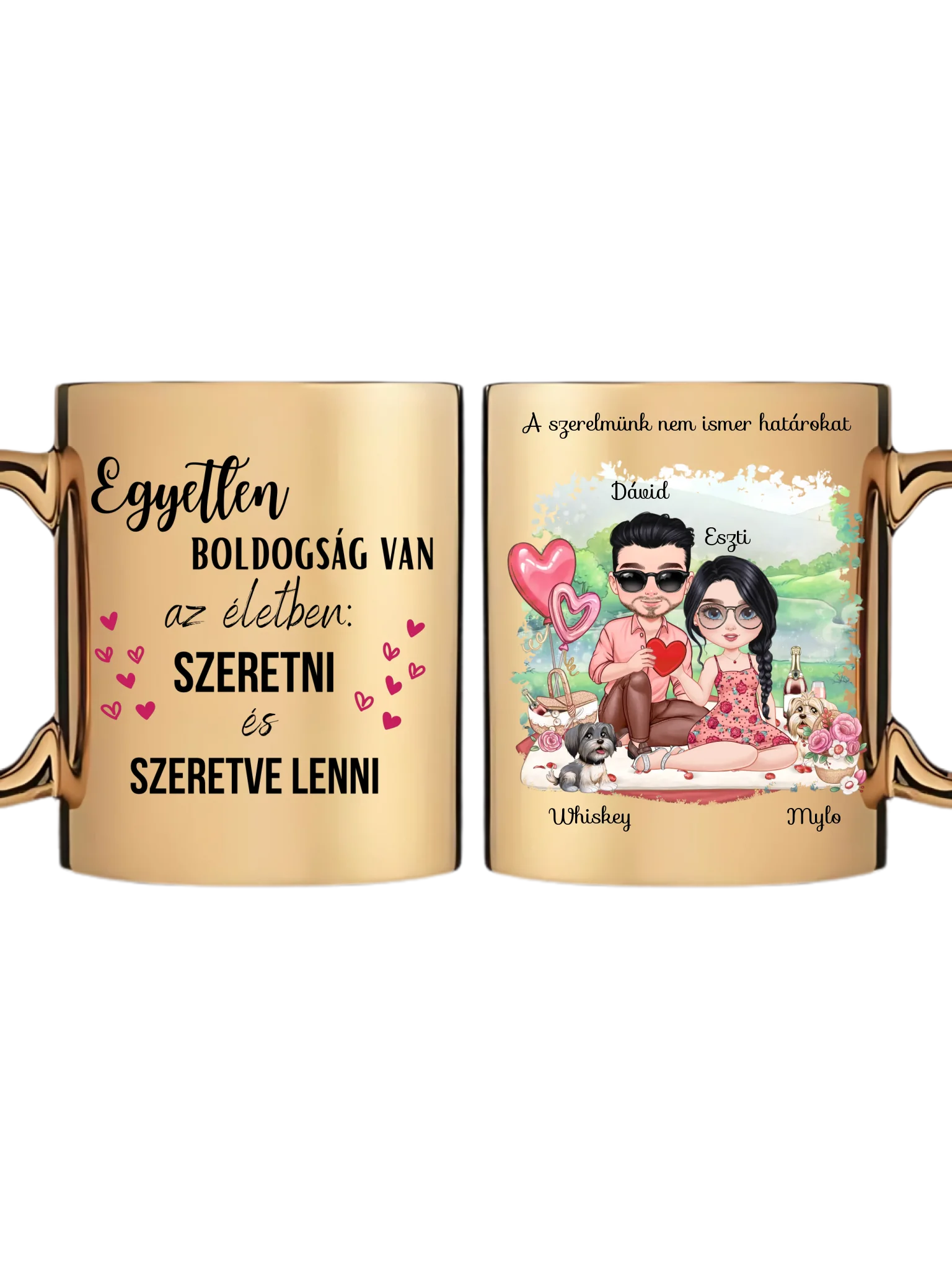 Arany metál bögre