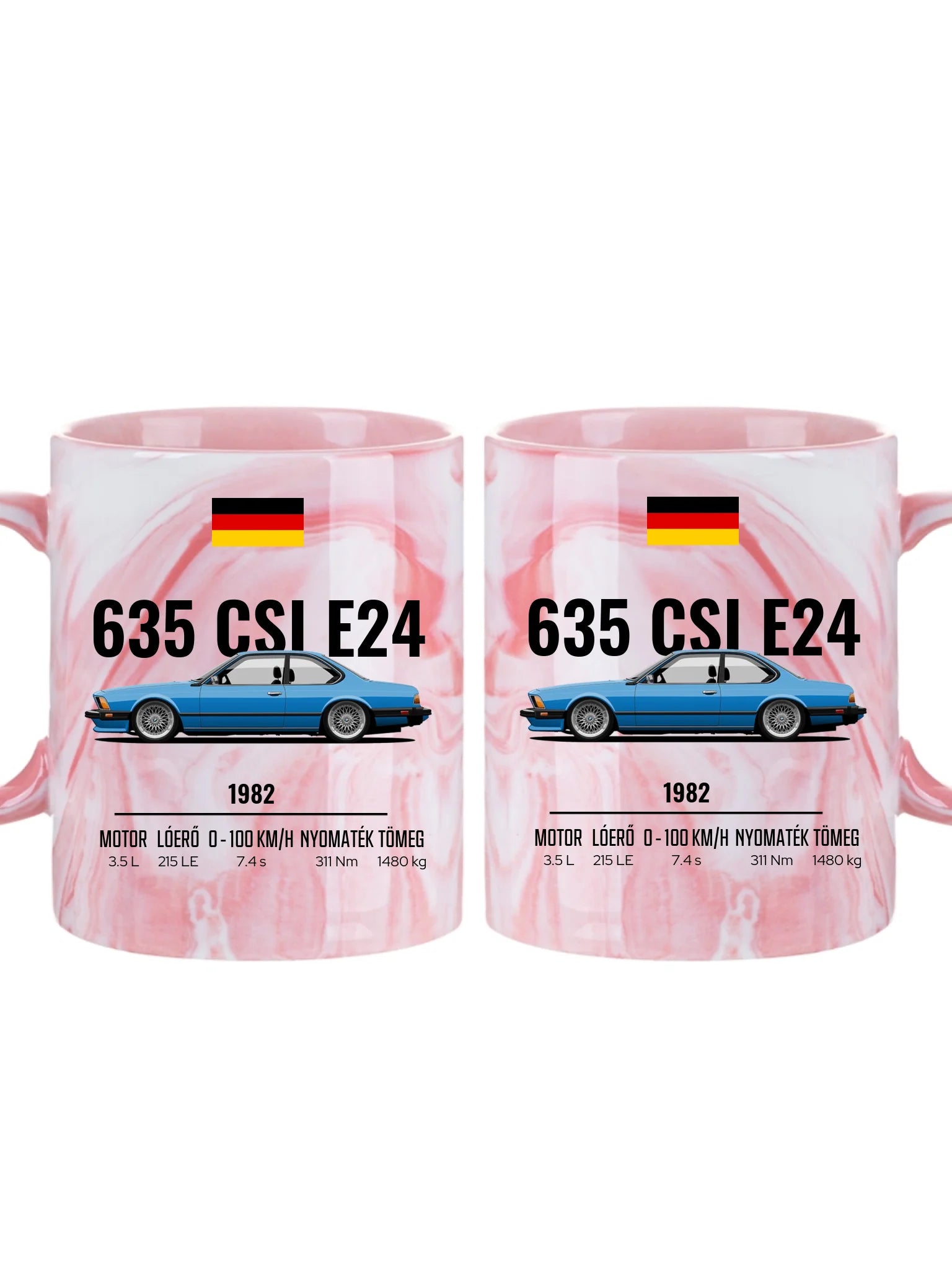 Autó illusztráció - 635 CSI E24 61. - Egyedi személyre szabható bögre