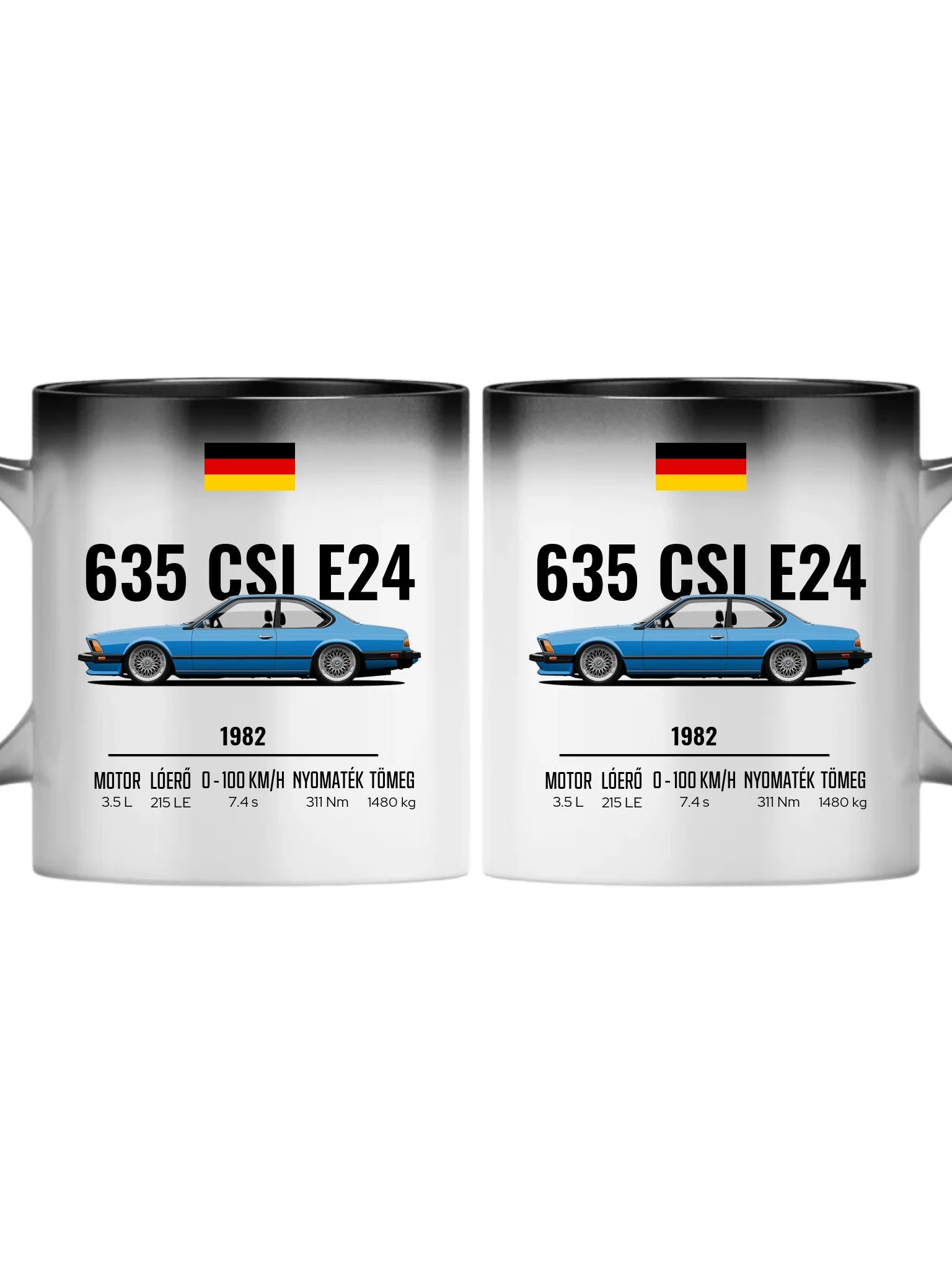 Autó illusztráció - 635 CSI E24 61. - Egyedi személyre szabható bögre