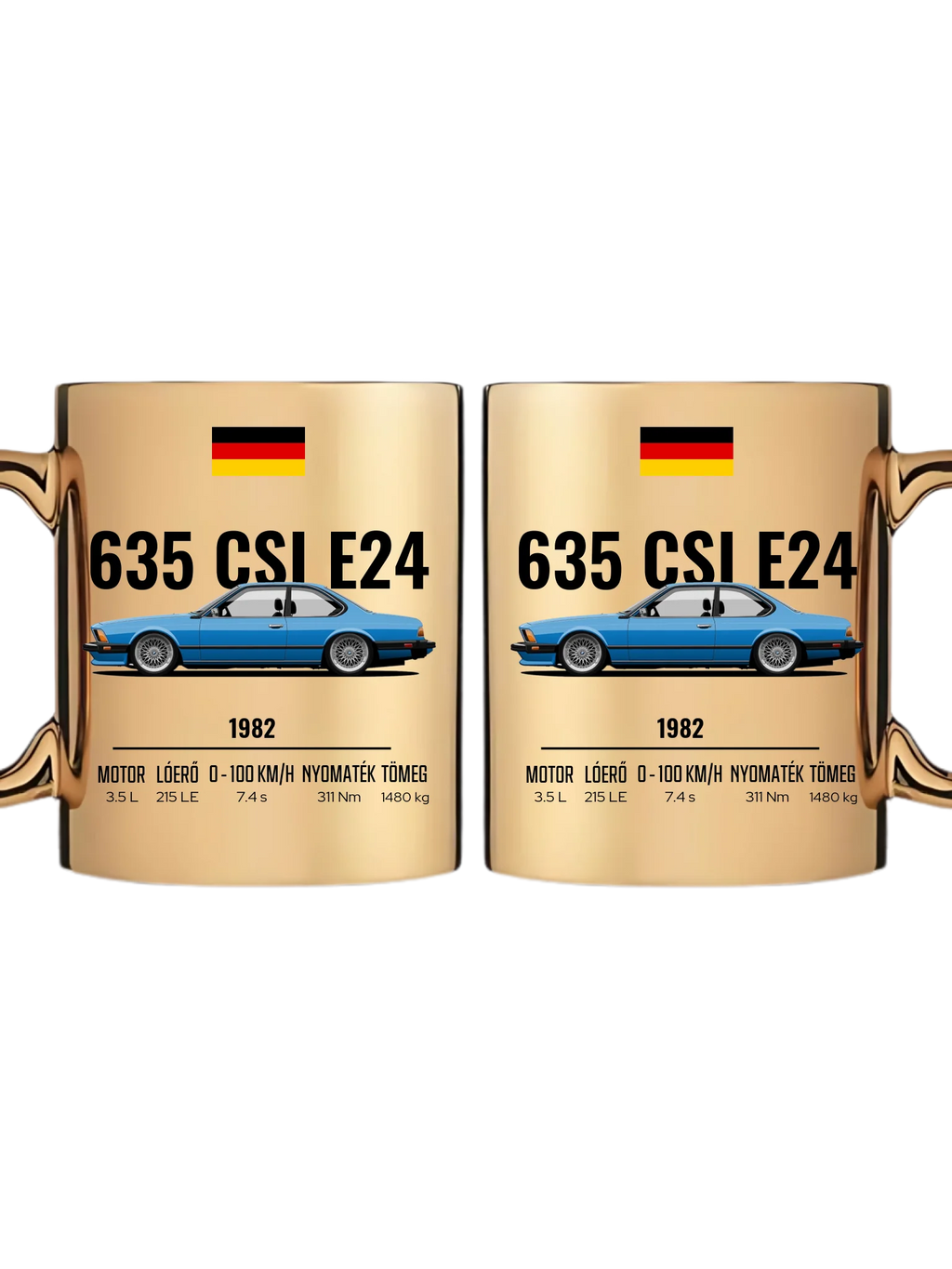 Autó illusztráció - 635 CSI E24 61. - Egyedi személyre szabható bögre