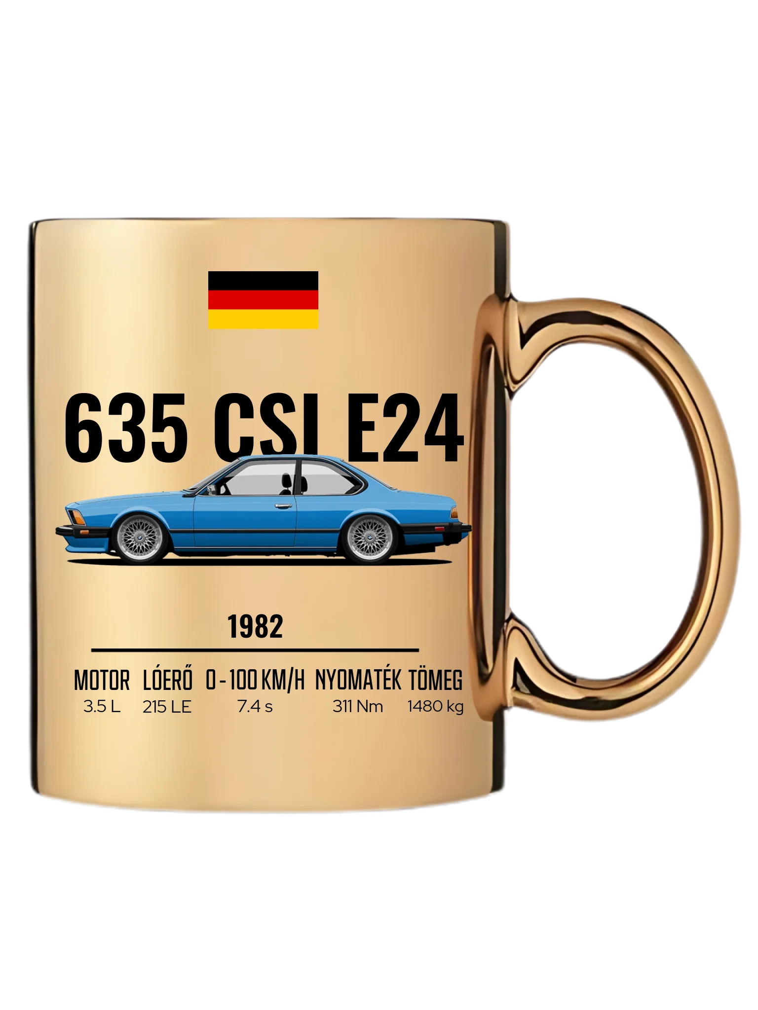 Autó illusztráció - 635 CSI E24 61. - Egyedi személyre szabható bögre