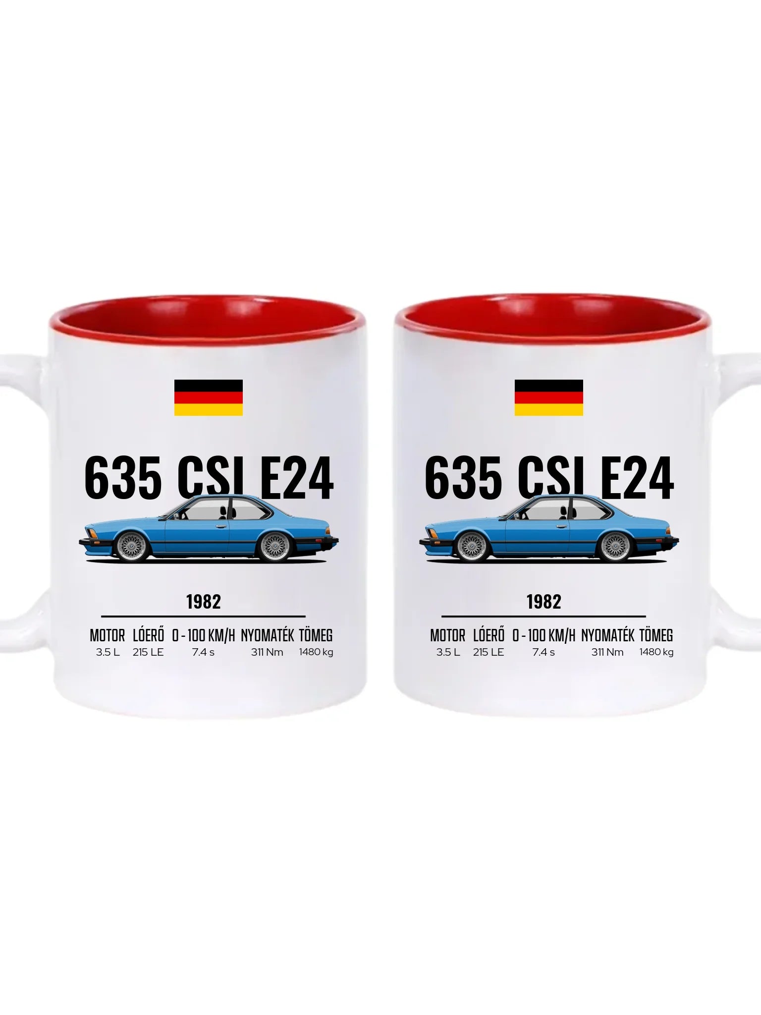 Autó illusztráció - 635 CSI E24 61. - Egyedi személyre szabható bögre