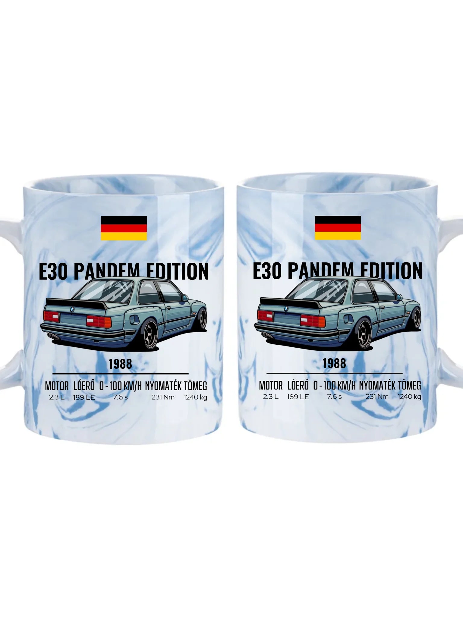 Autó illusztráció - E30 Pandem Edition 65. - Egyedi személyre szabható bögre