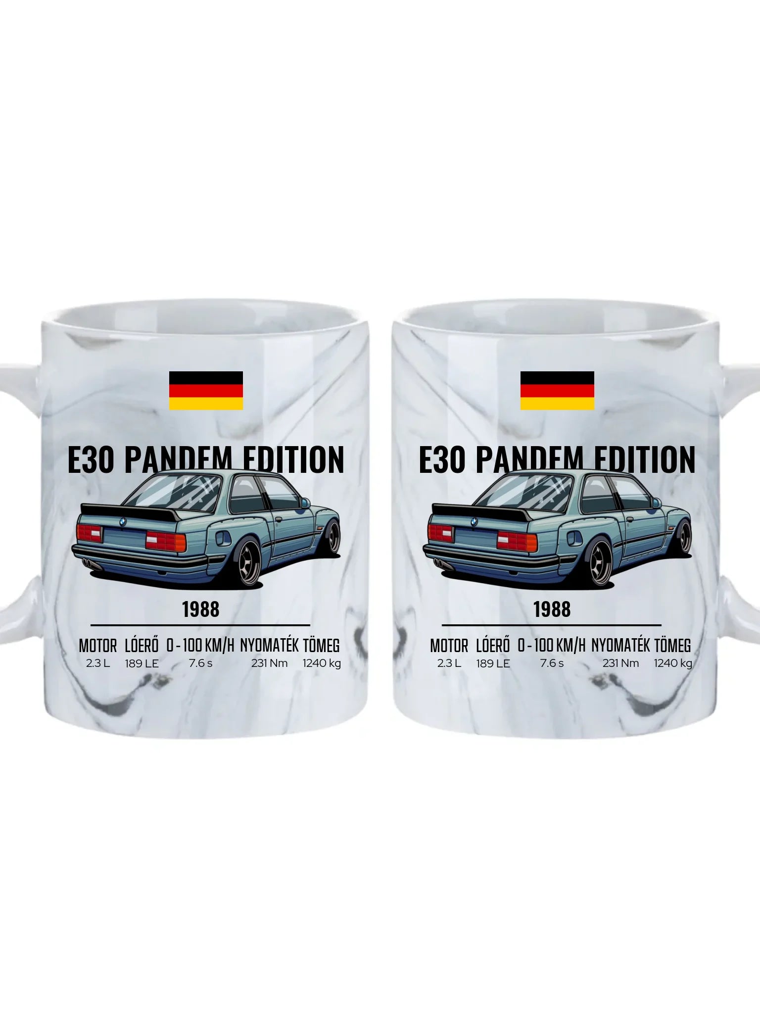 Autó illusztráció - E30 Pandem Edition 65. - Egyedi személyre szabható bögre