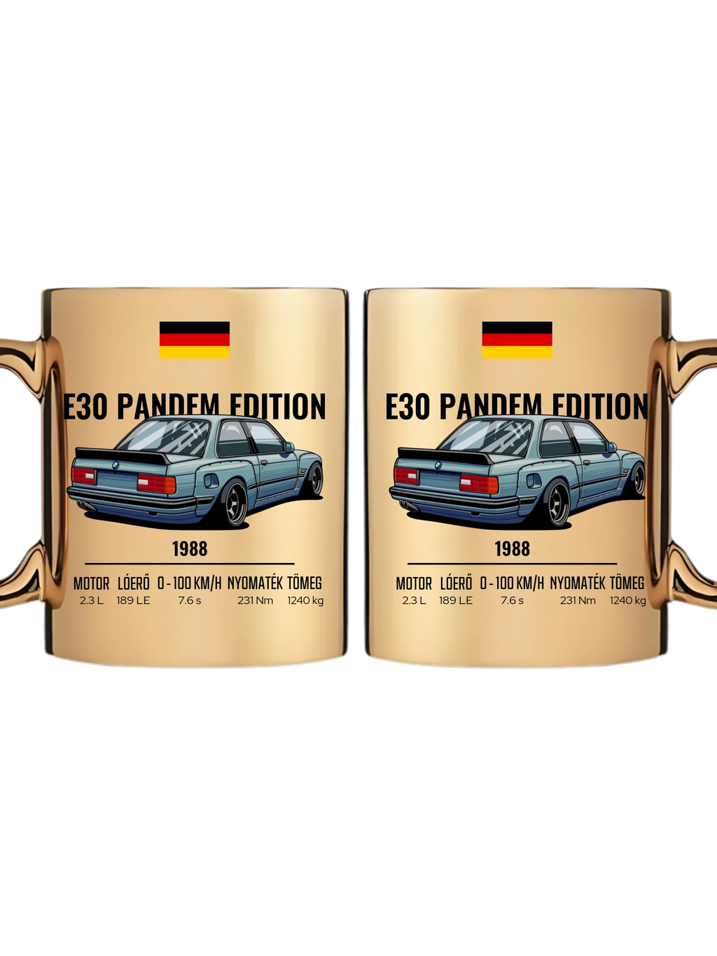 Autó illusztráció - E30 Pandem Edition 65. - Egyedi személyre szabható bögre