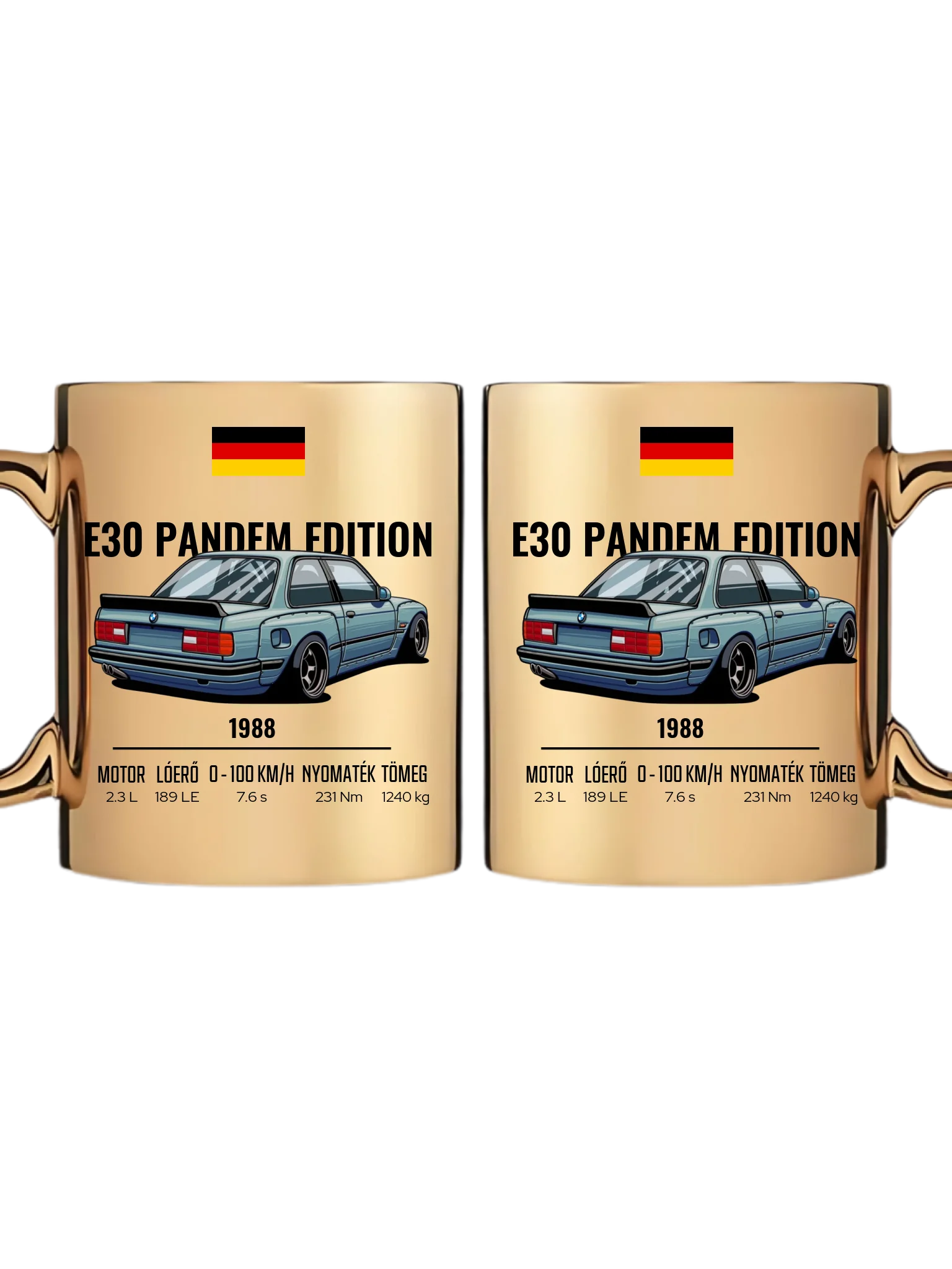 Autó illusztráció - E30 Pandem Edition 65. - Egyedi személyre szabható bögre