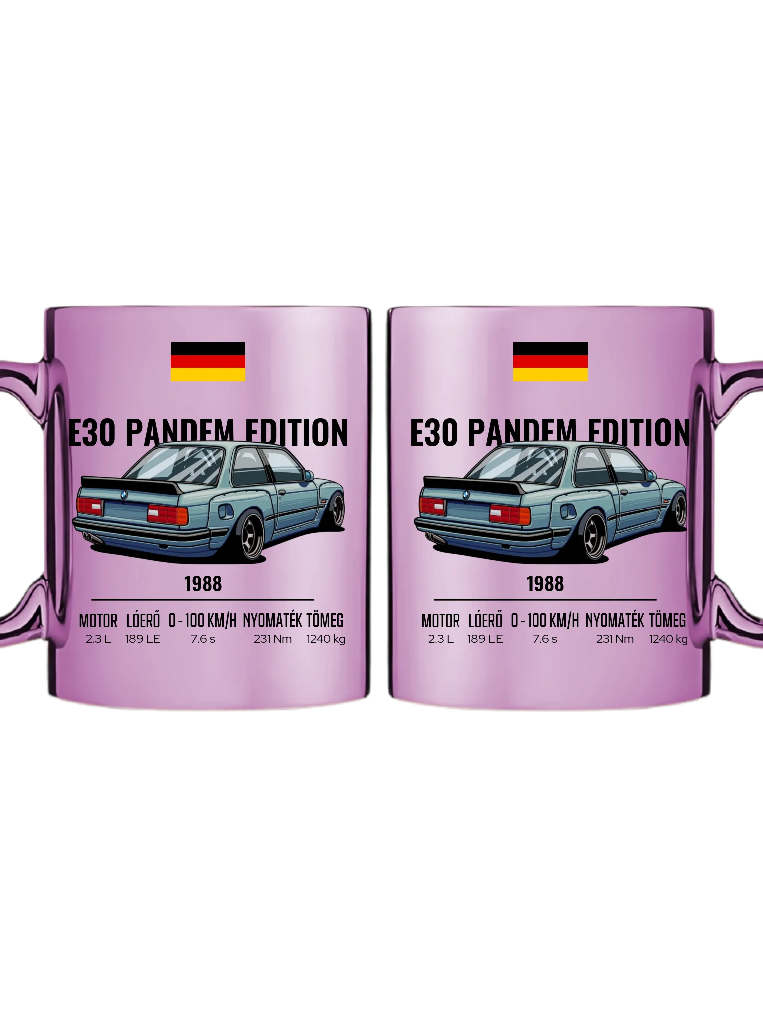 Autó illusztráció - E30 Pandem Edition 65. - Egyedi személyre szabható bögre