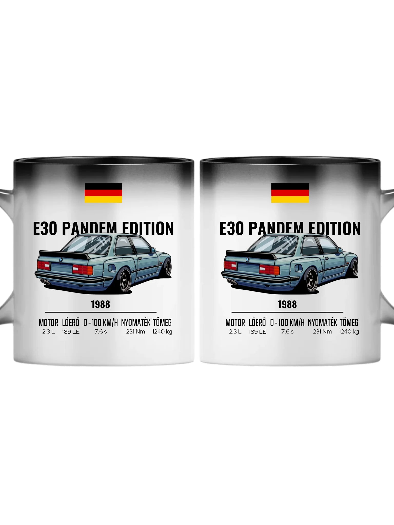 Autó illusztráció - E30 Pandem Edition 65. - Egyedi személyre szabható bögre