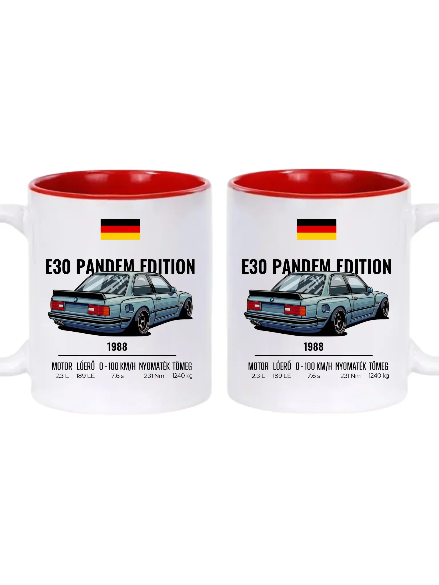 Autó illusztráció - E30 Pandem Edition 65. - Egyedi személyre szabható bögre
