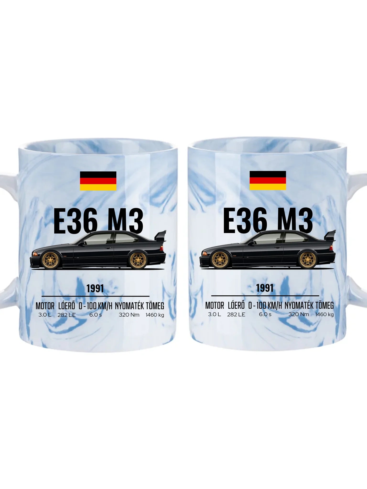 Autó illusztráció - E36 M3 67. - Egyedi személyre szabható bögre