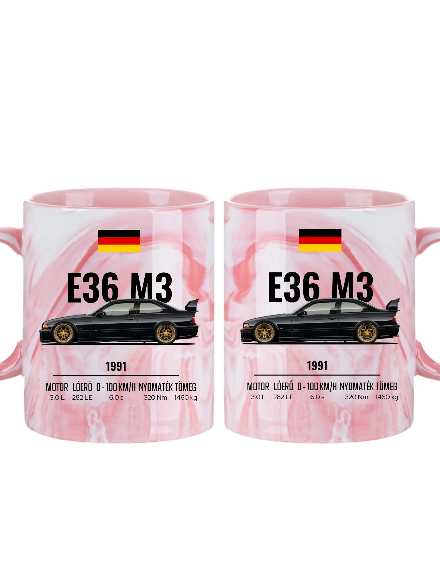 Autó illusztráció - E36 M3 67. - Egyedi személyre szabható bögre