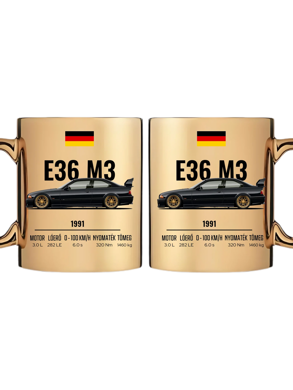 Autó illusztráció - E36 M3 67. - Egyedi személyre szabható bögre