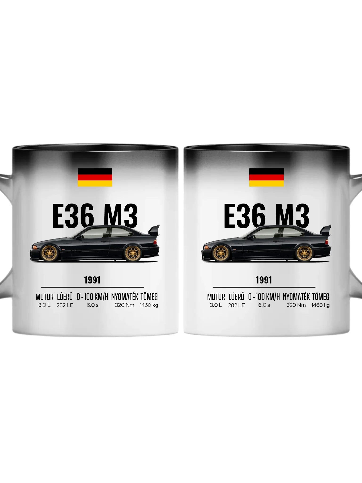 Autó illusztráció - E36 M3 67. - Egyedi személyre szabható bögre