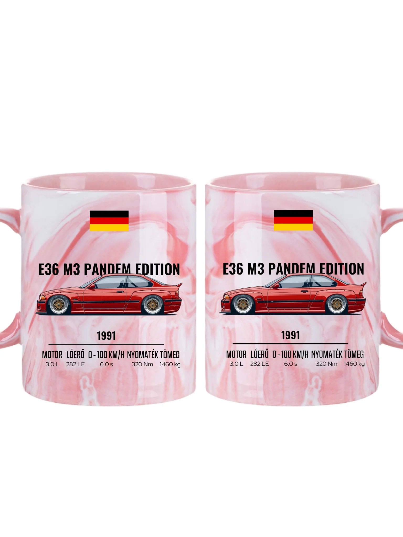 Autó illusztráció - E36 M3 Pandem Edition 68. - Egyedi személyre szabható bögre