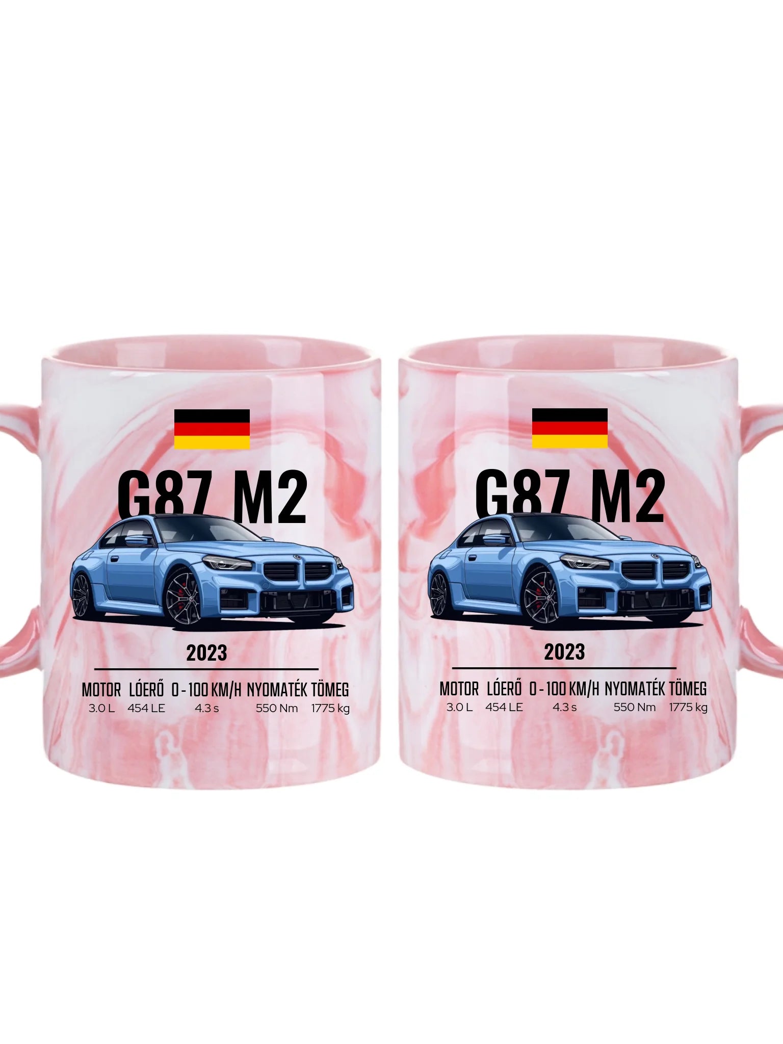 Autó illusztráció - G87 M2 72. - Egyedi személyre szabható bögre