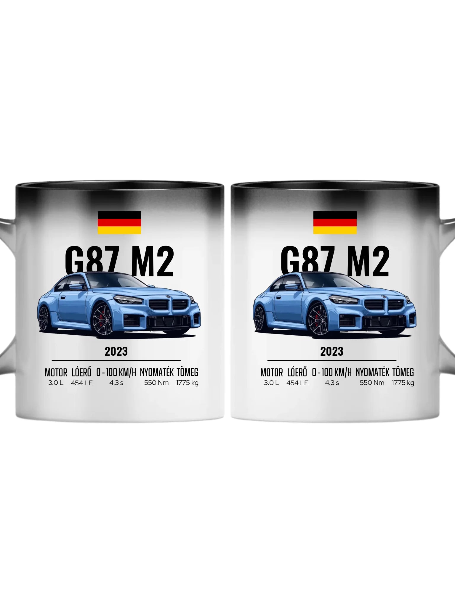 Autó illusztráció - G87 M2 72. - Egyedi személyre szabható bögre