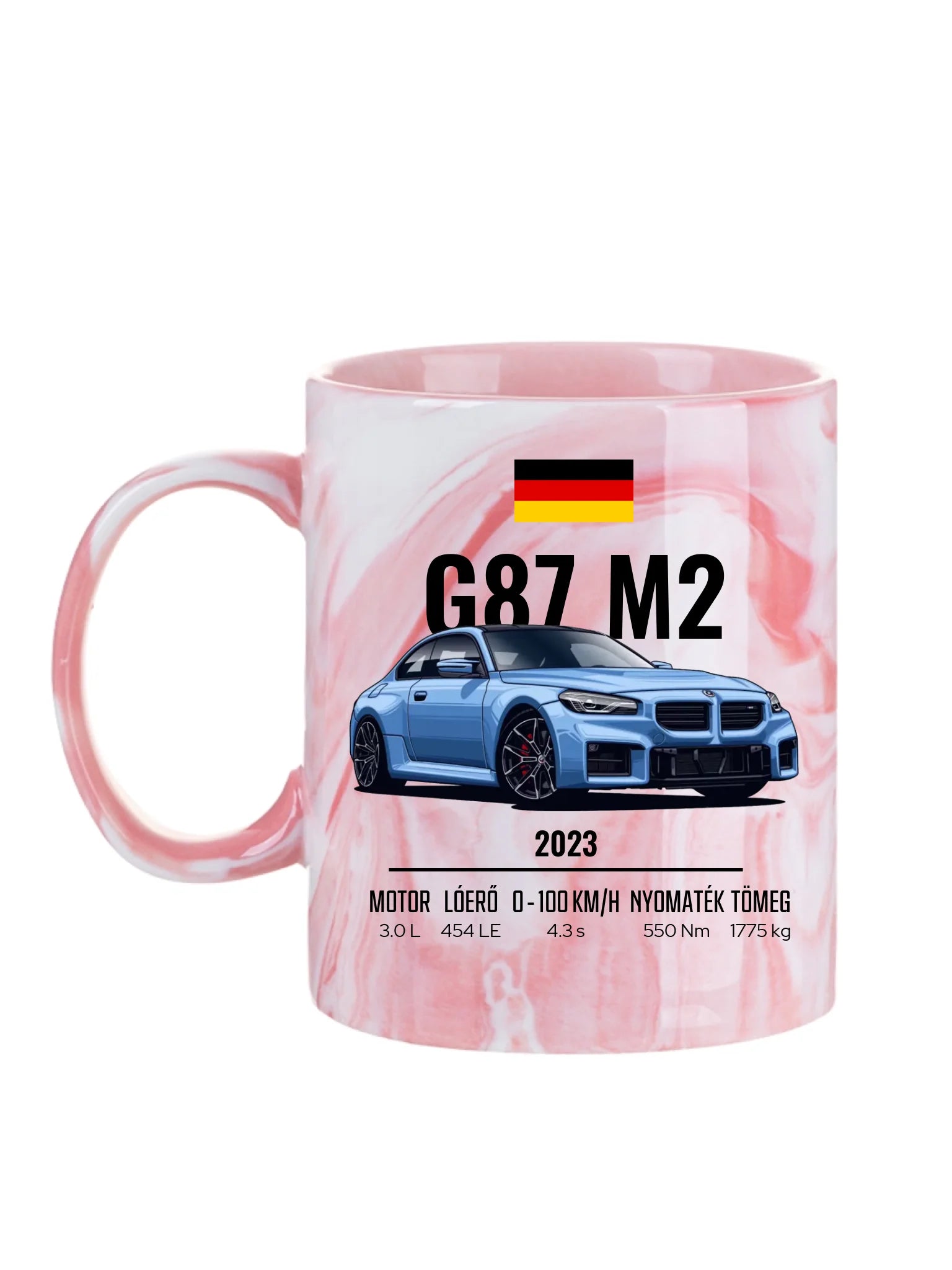 Autó illusztráció - G87 M2 72. - Egyedi személyre szabható bögre