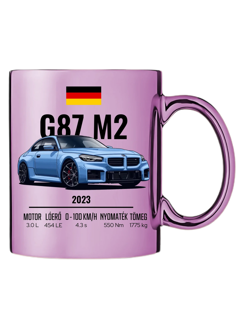 Autó illusztráció - G87 M2 72. - Egyedi személyre szabható bögre