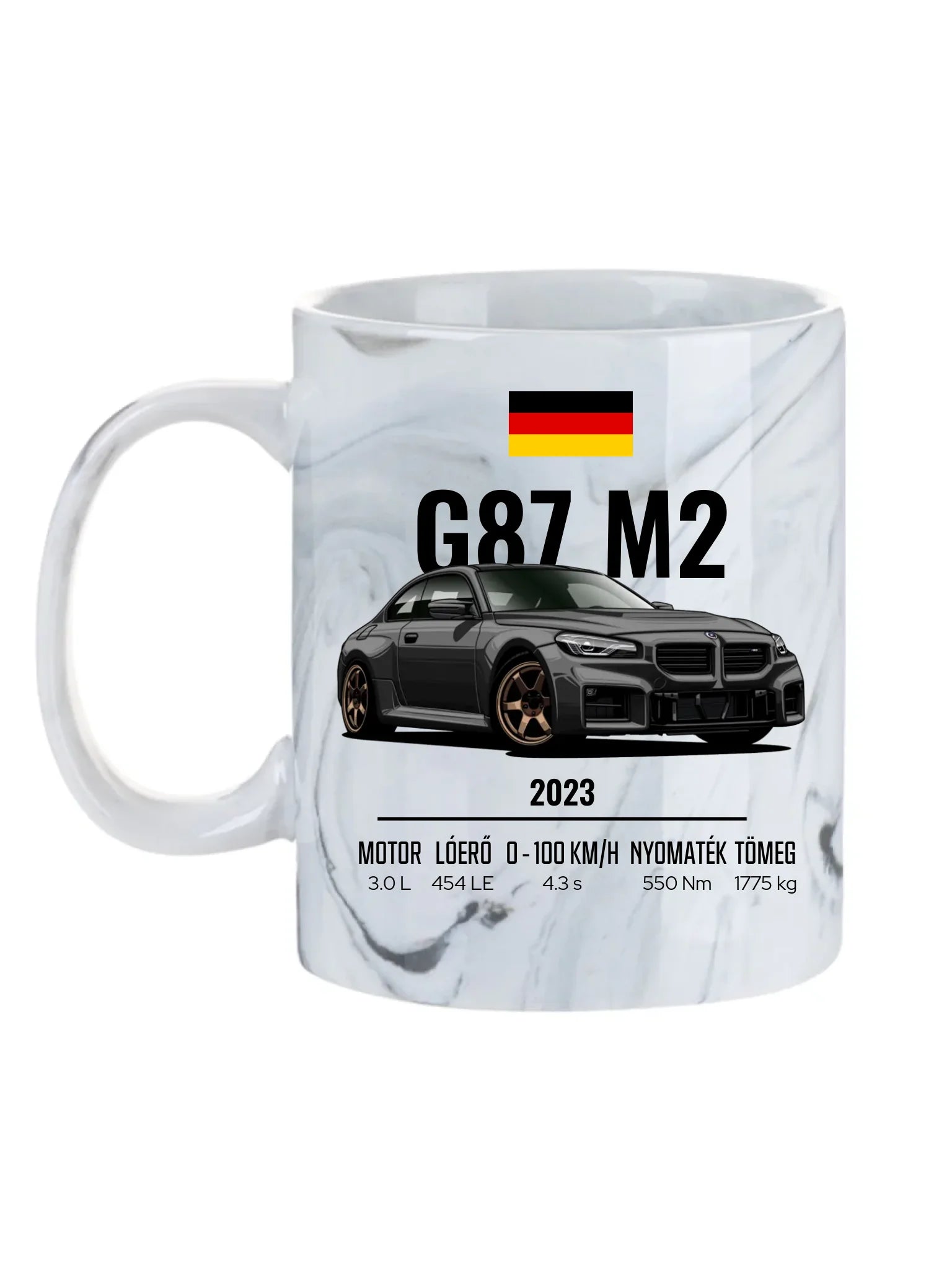 Autó illusztráció - G87 M2 73. - Egyedi személyre szabható bögre