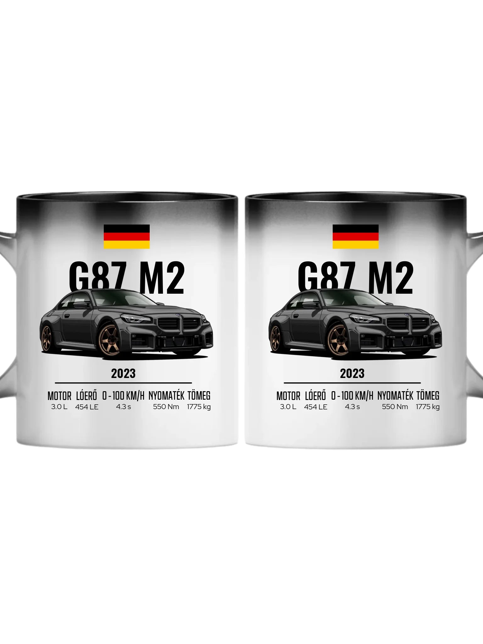 Autó illusztráció - G87 M2 73. - Egyedi személyre szabható bögre