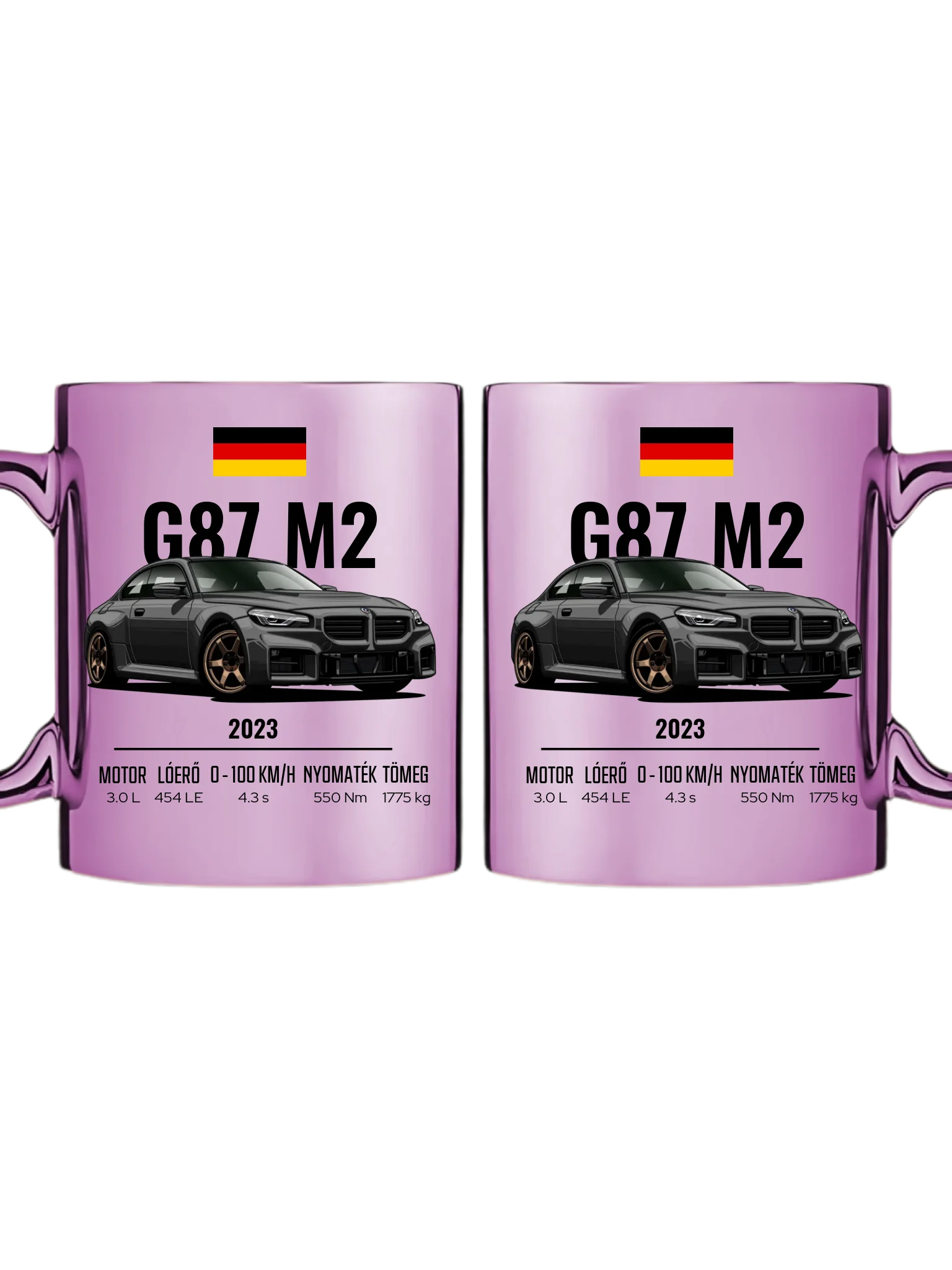 Autó illusztráció - G87 M2 73. - Egyedi személyre szabható bögre