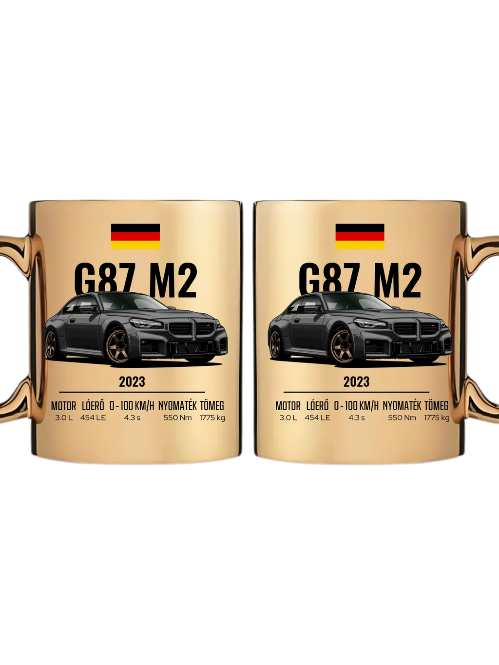 Autó illusztráció - G87 M2 73. - Egyedi személyre szabható bögre