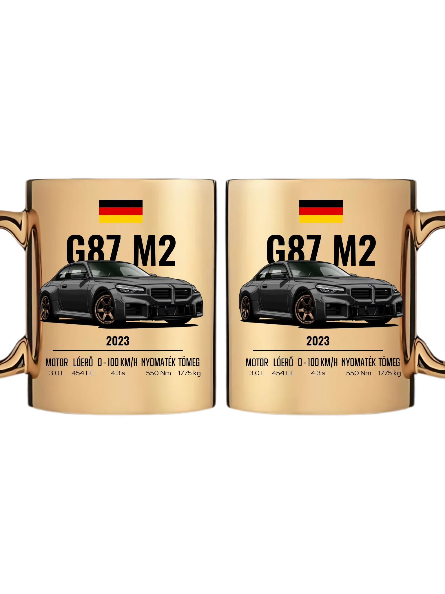 Autó illusztráció - G87 M2 73. - Egyedi személyre szabható bögre